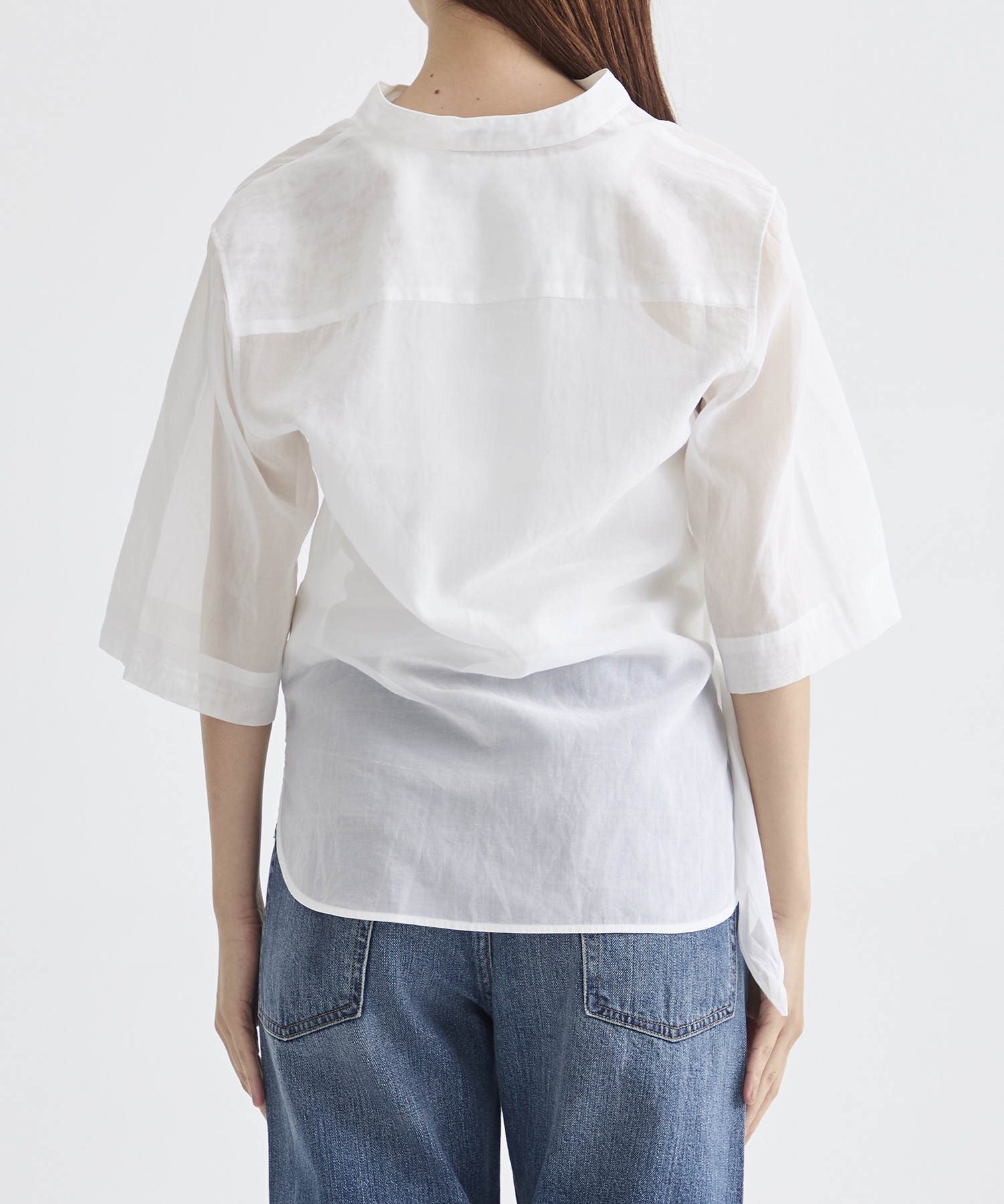 別注 SHEER HALF SLEEVE SHIRT CINOH