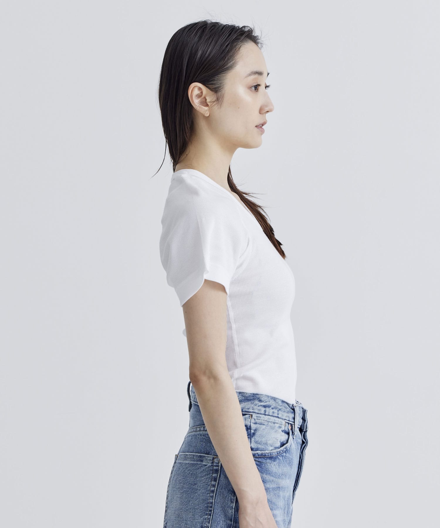 Rib T 027(M WHITE): overneath: WOMENS｜THE TOKYO ONLINE STORE
