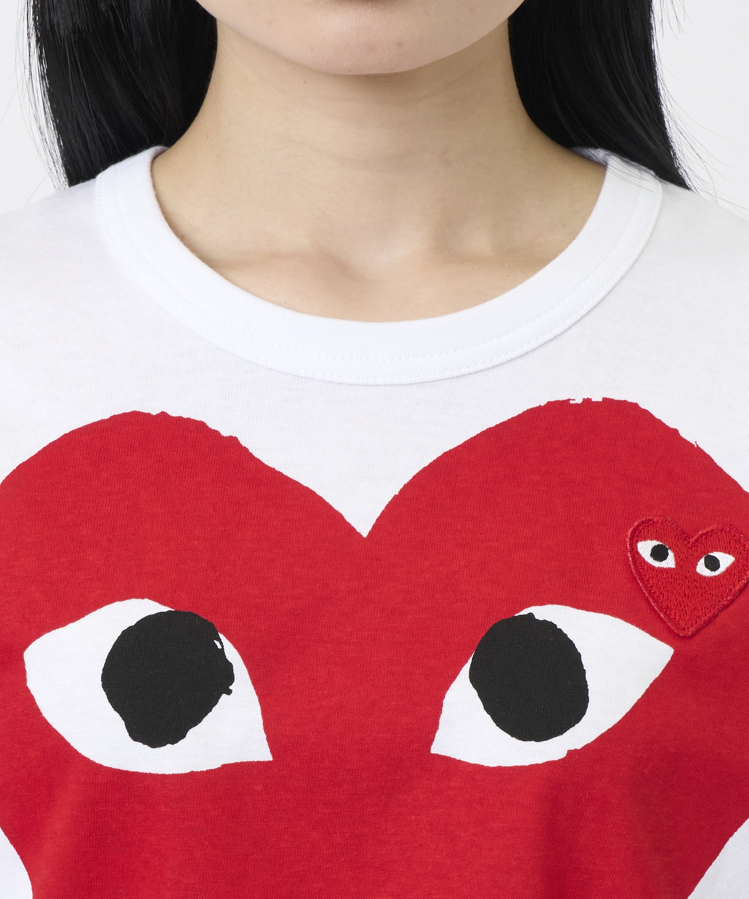 T-SHIRT RED EMBLEM RED HEART PLAY Comme des Garcons