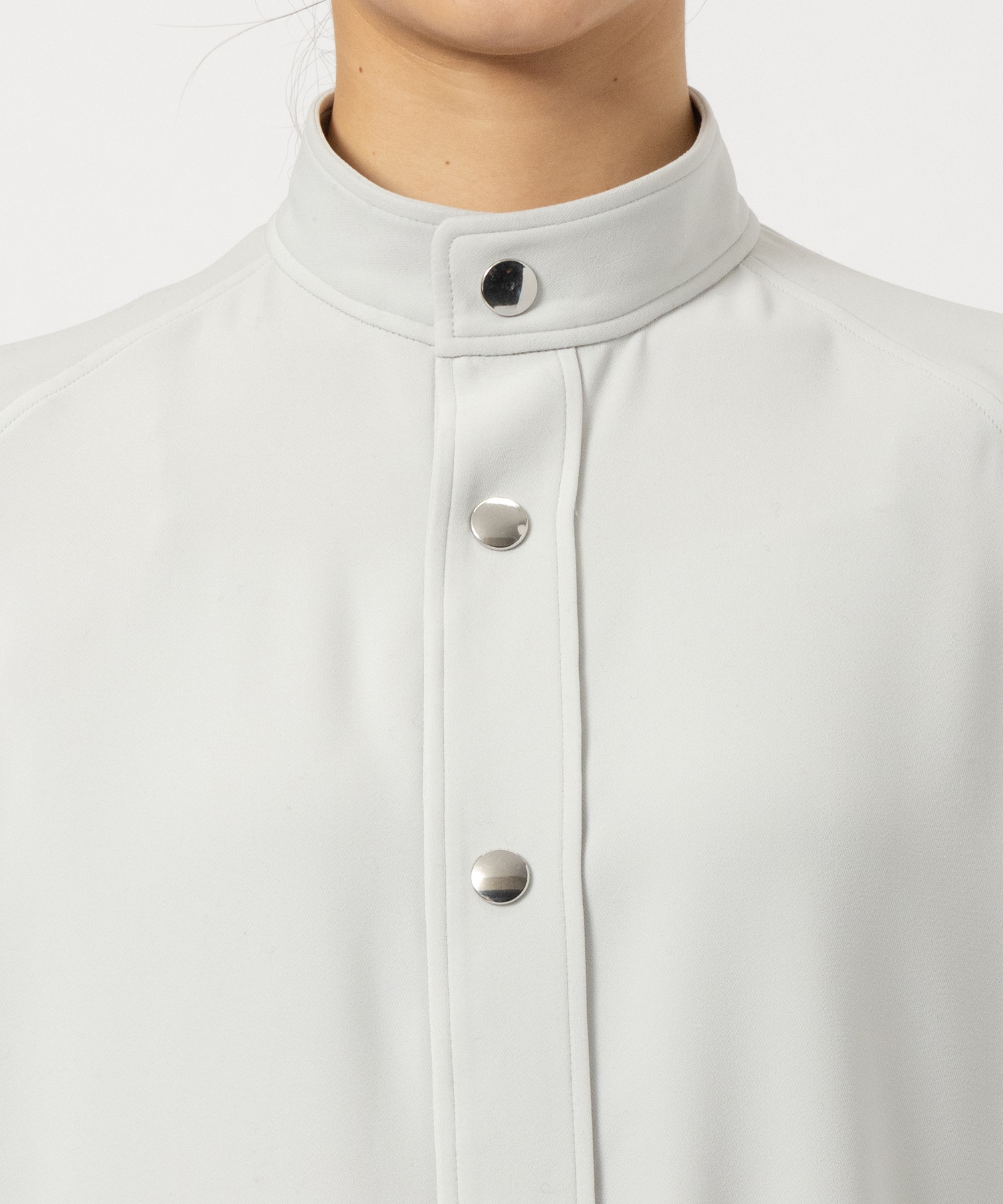 RERACS STAND COLLAR RAGLAN SHIRT THE RERACS