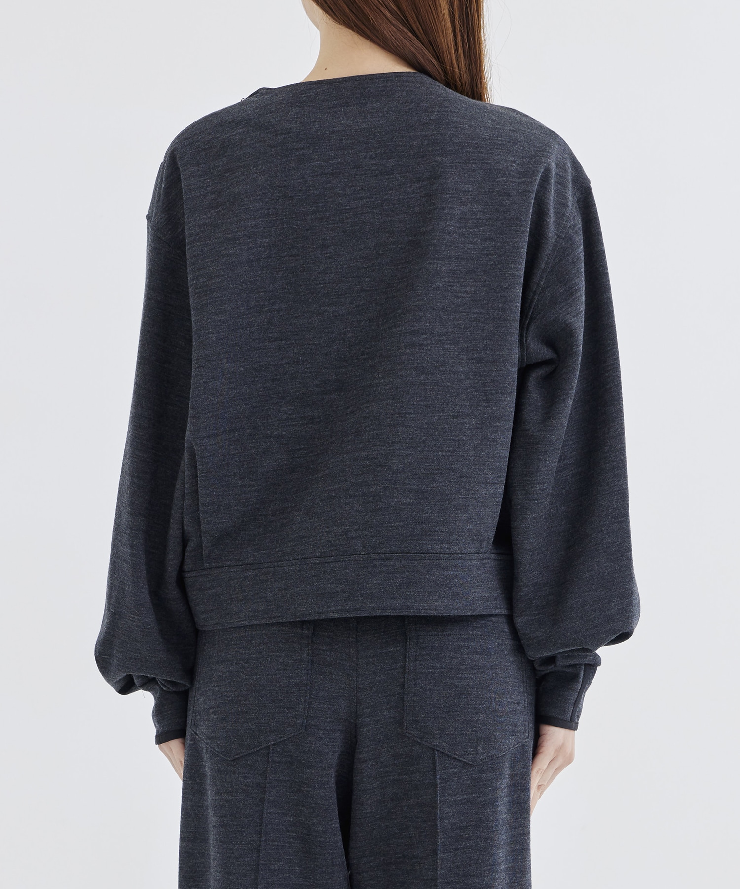 THE SIDE ZIP PULLOVER SHORT T-SHIRT L/S THE RERACS