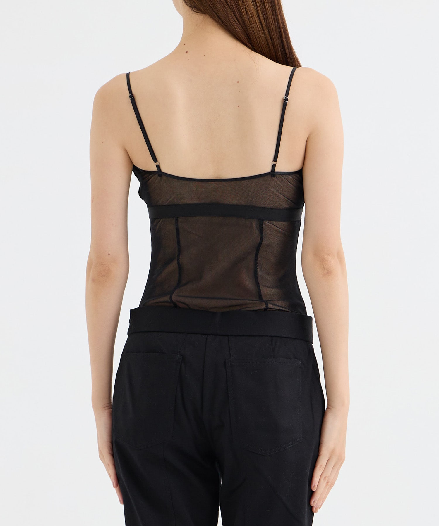 VELVET & MESH COMBINED BODYSUIT FETICO