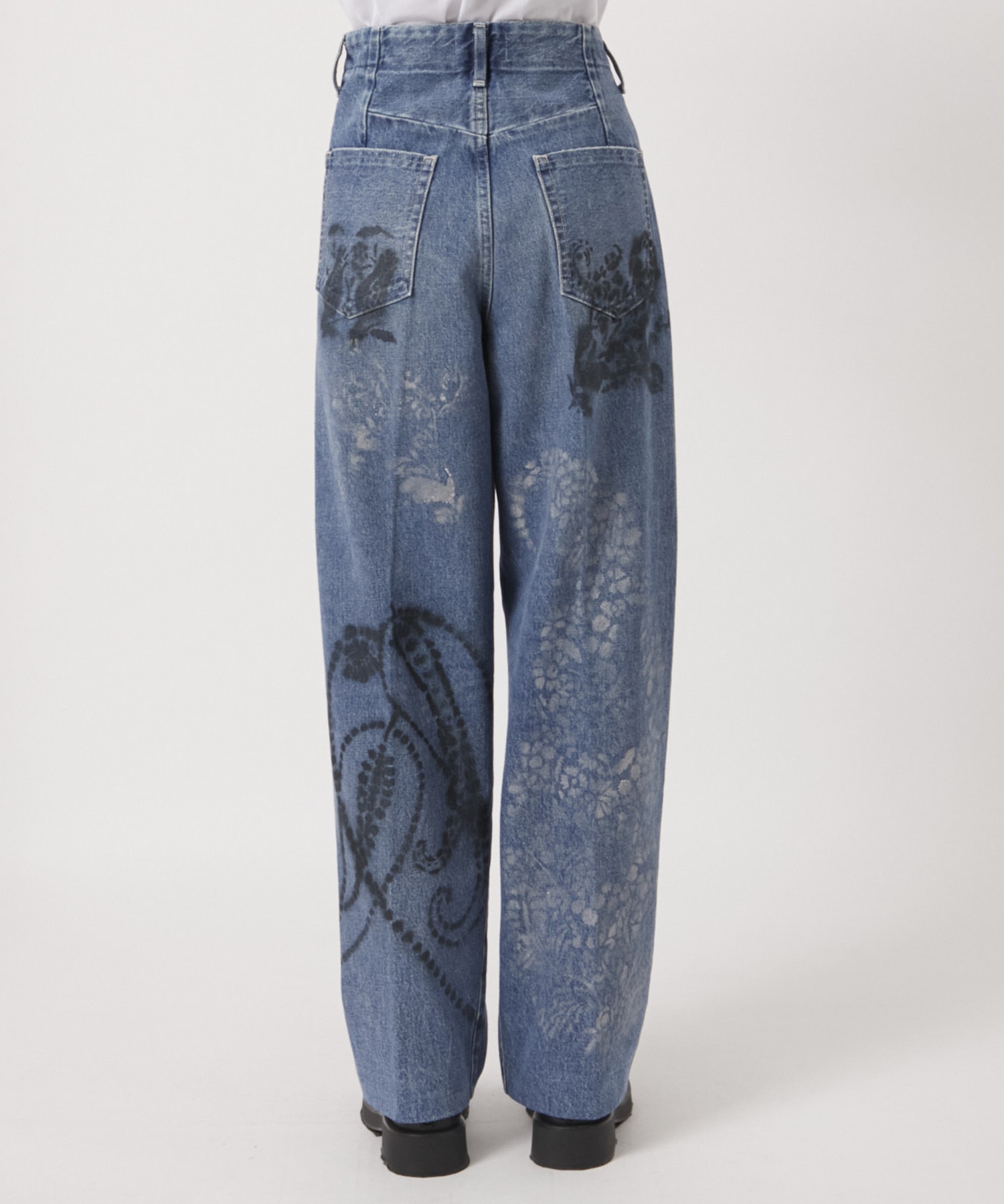 THE JEAN TROUSERS BLUE PAISLEY TANAKA