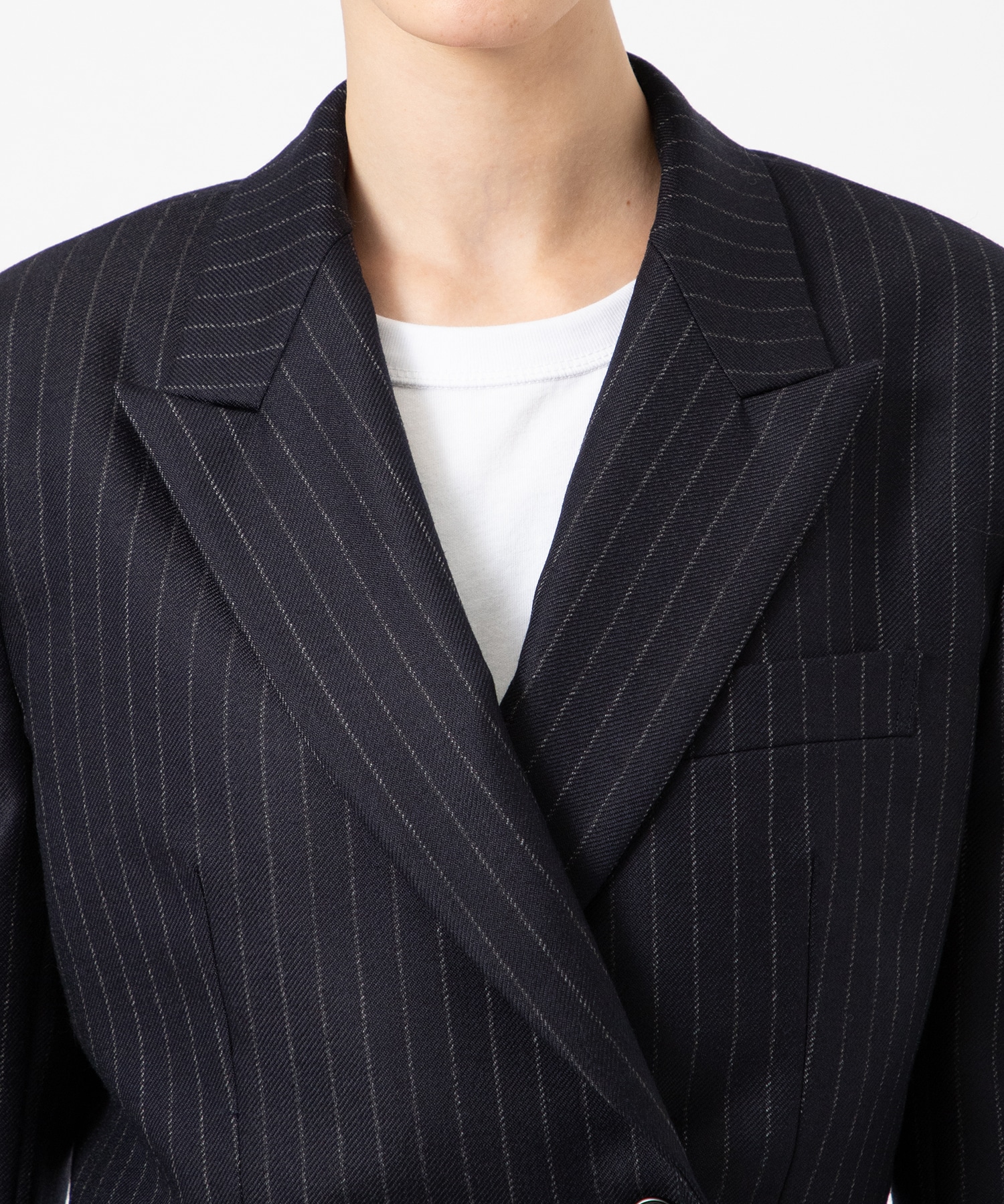 STRIPED WOOL SEPARATE JACKET JOHN LAWRENCE SULLIVAN