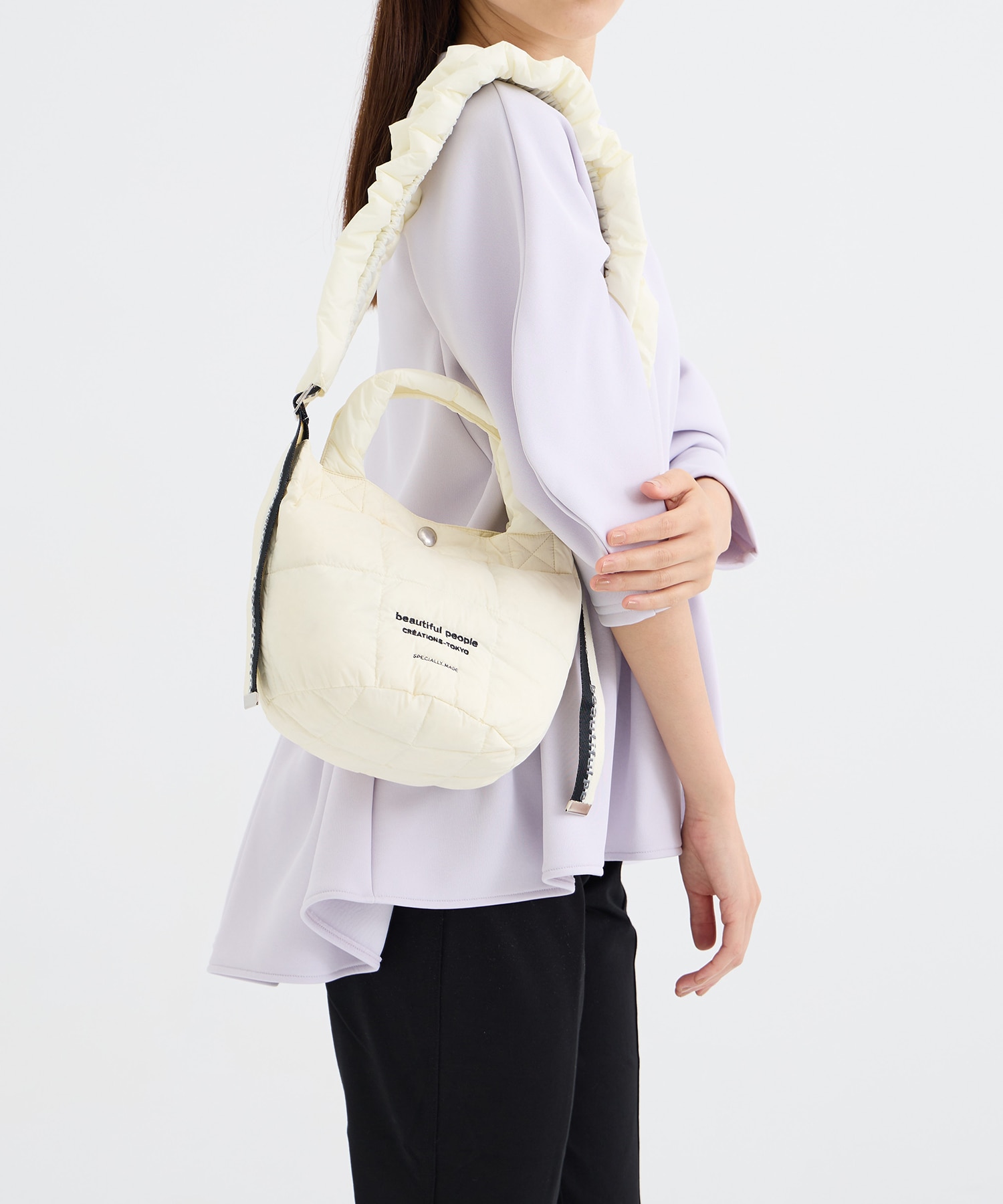 別注 PATTED MINI TOTE SHOULDER BAG beautiful people