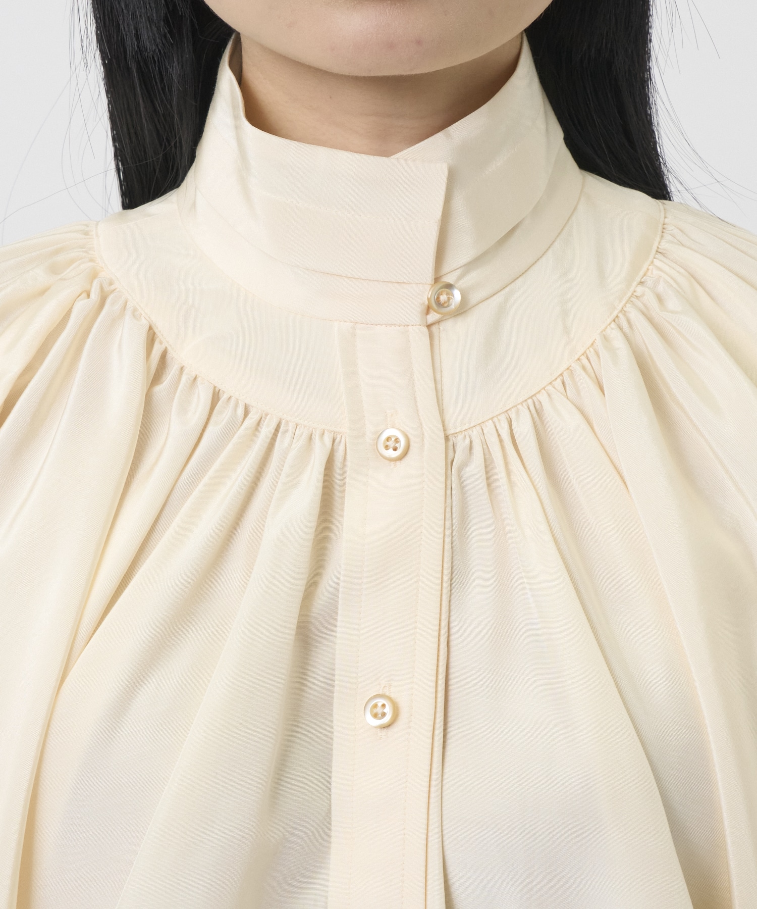 GATHER SLEEVE BLOUSE support surface