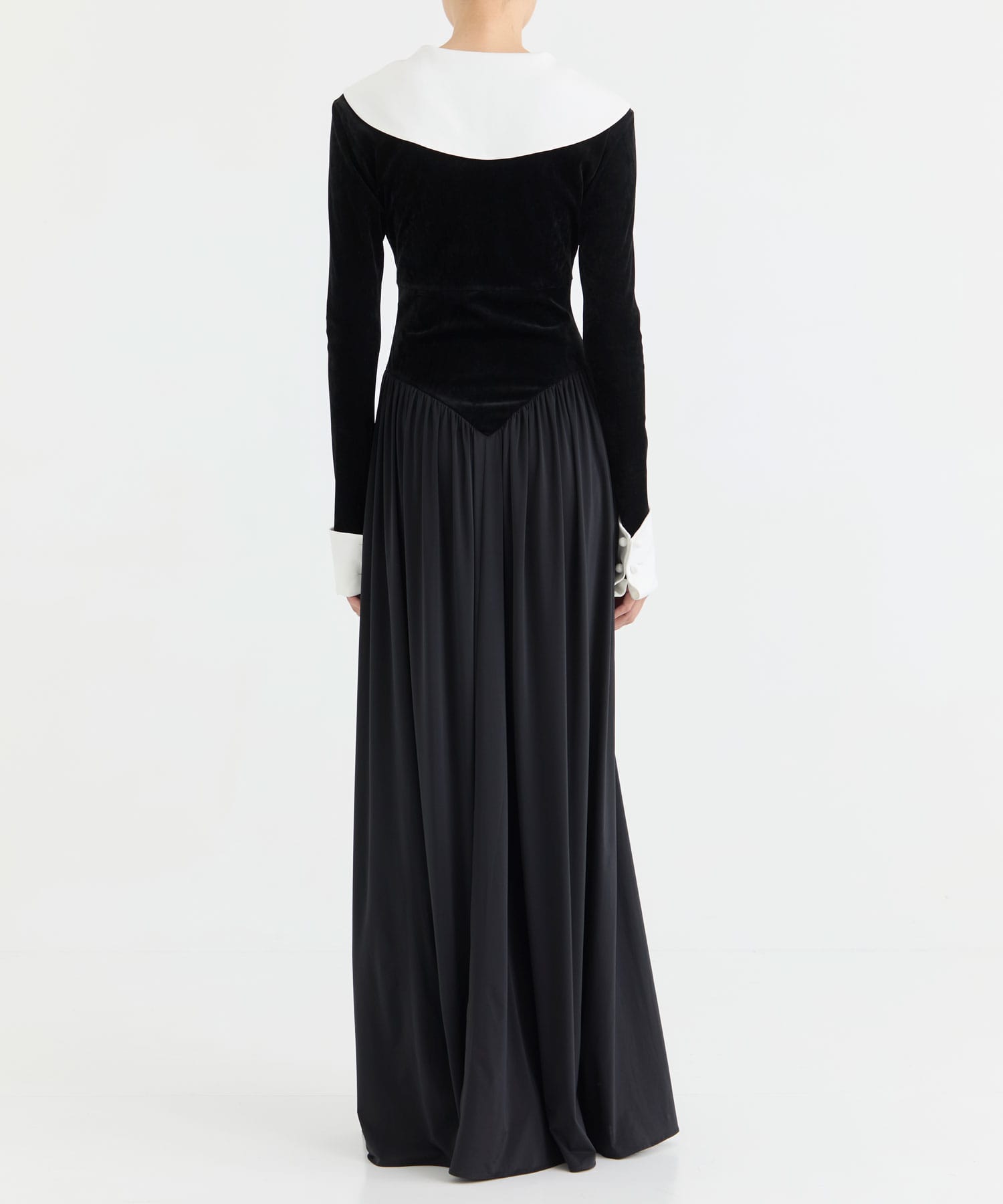 VELVET JERSEY SLIT DRESS FETICO