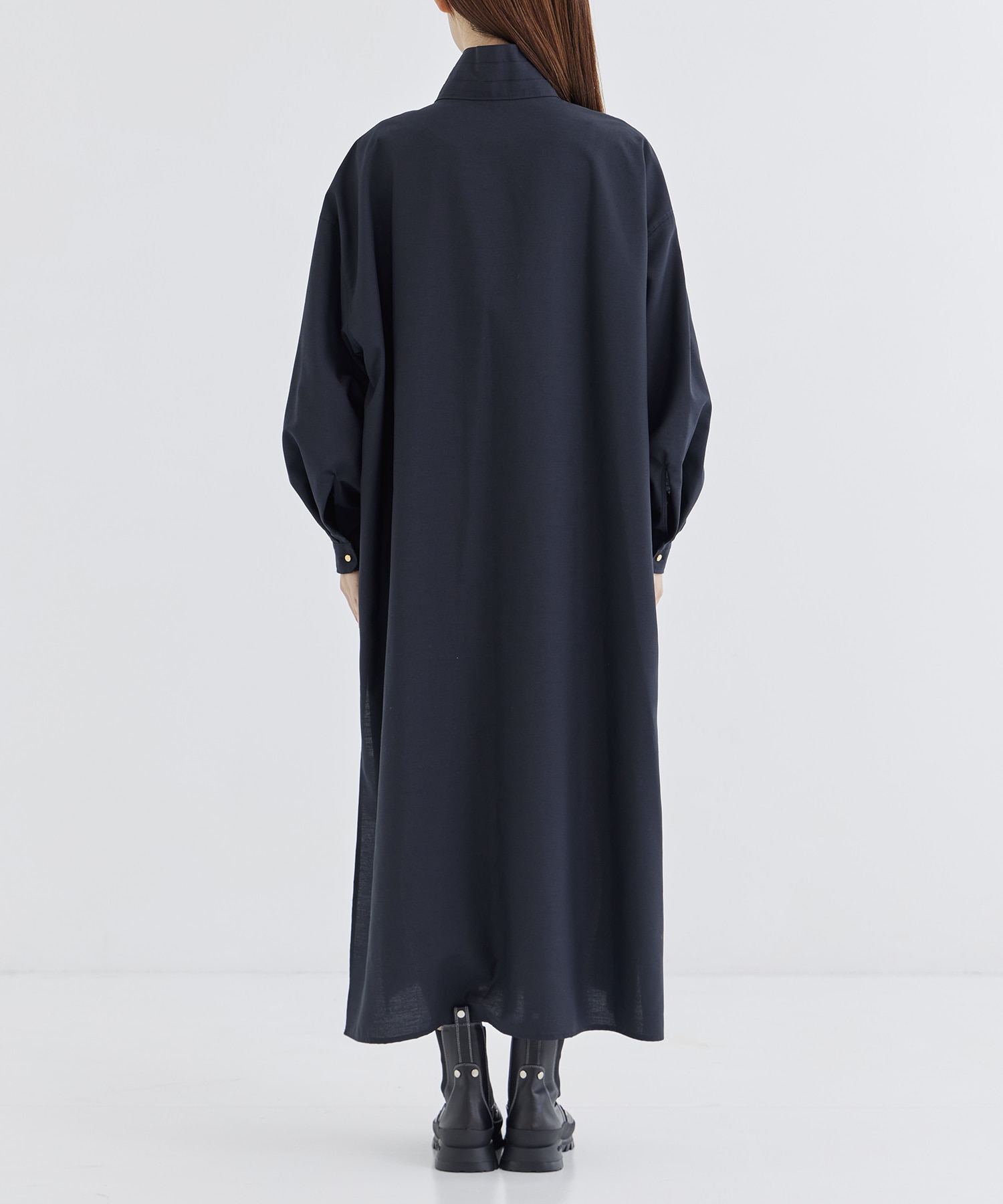 RERACS SCARF COLLAR PULLOVER DRESS THE RERACS