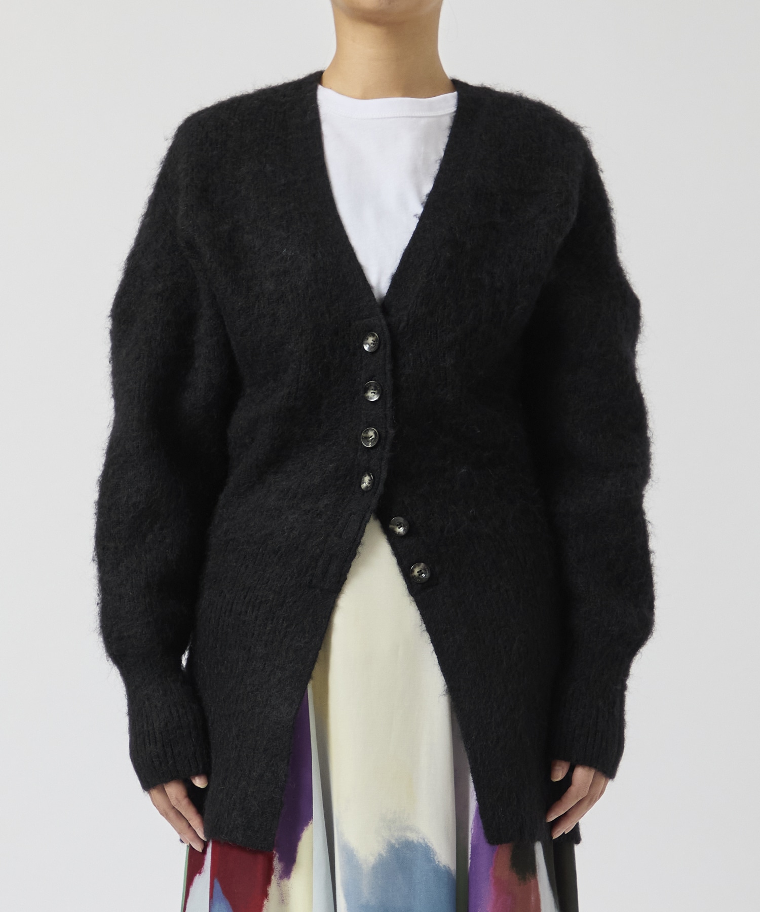 Greer mohair knit cardigan AKIRANAKA