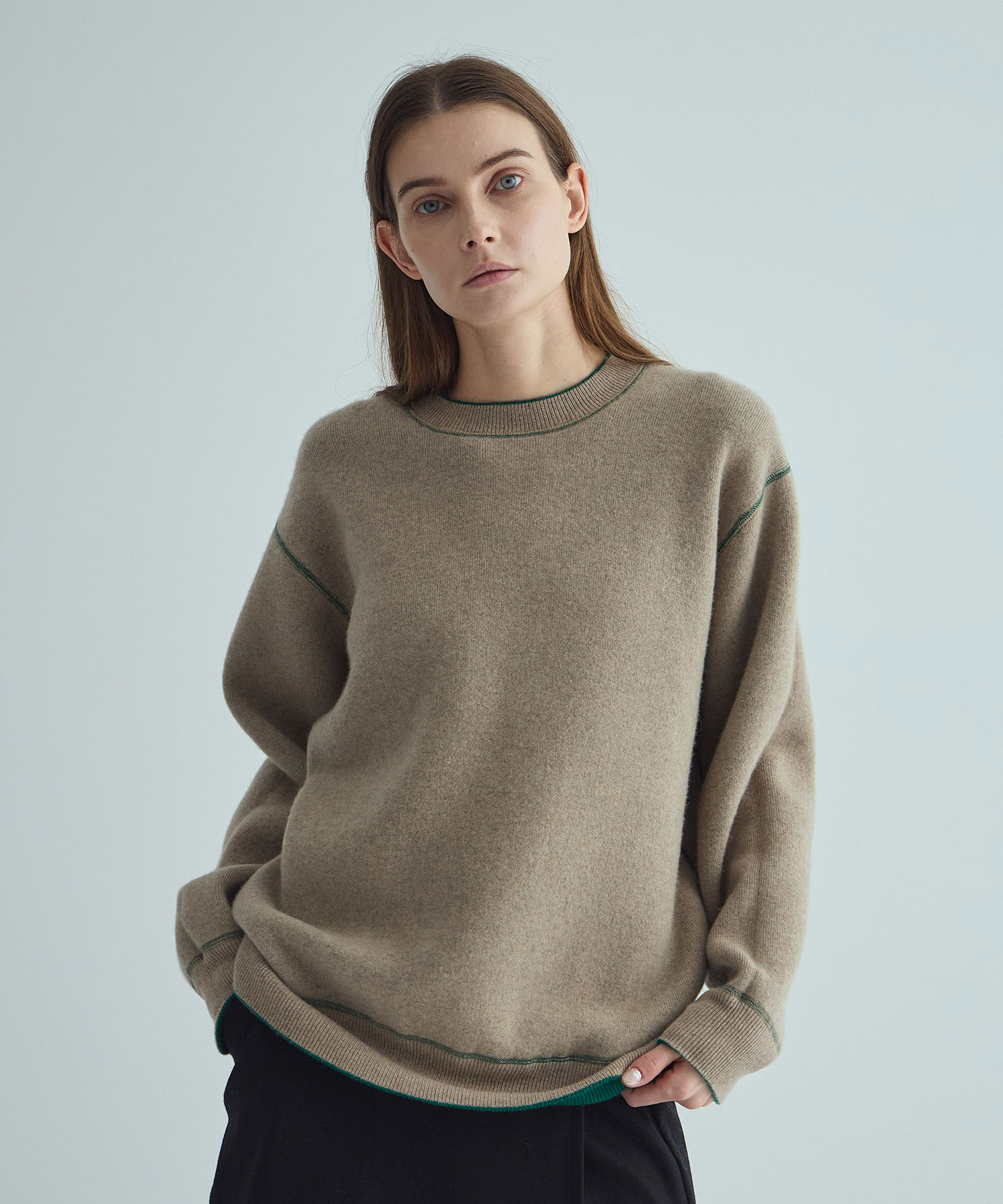 CASHMERE REVERSIBLE PULLOVER THE TOKYO