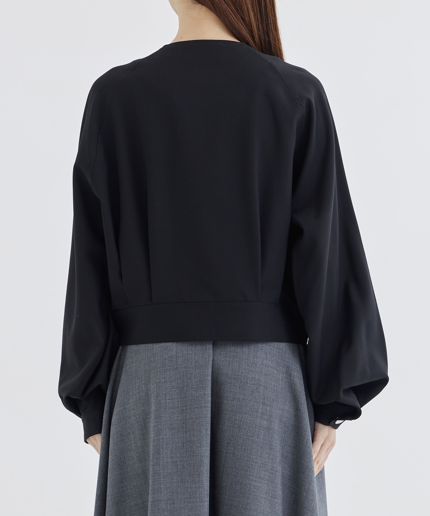 RERACS COLLARLESS RAGLAN SHORT BLOUSON THE RERACS