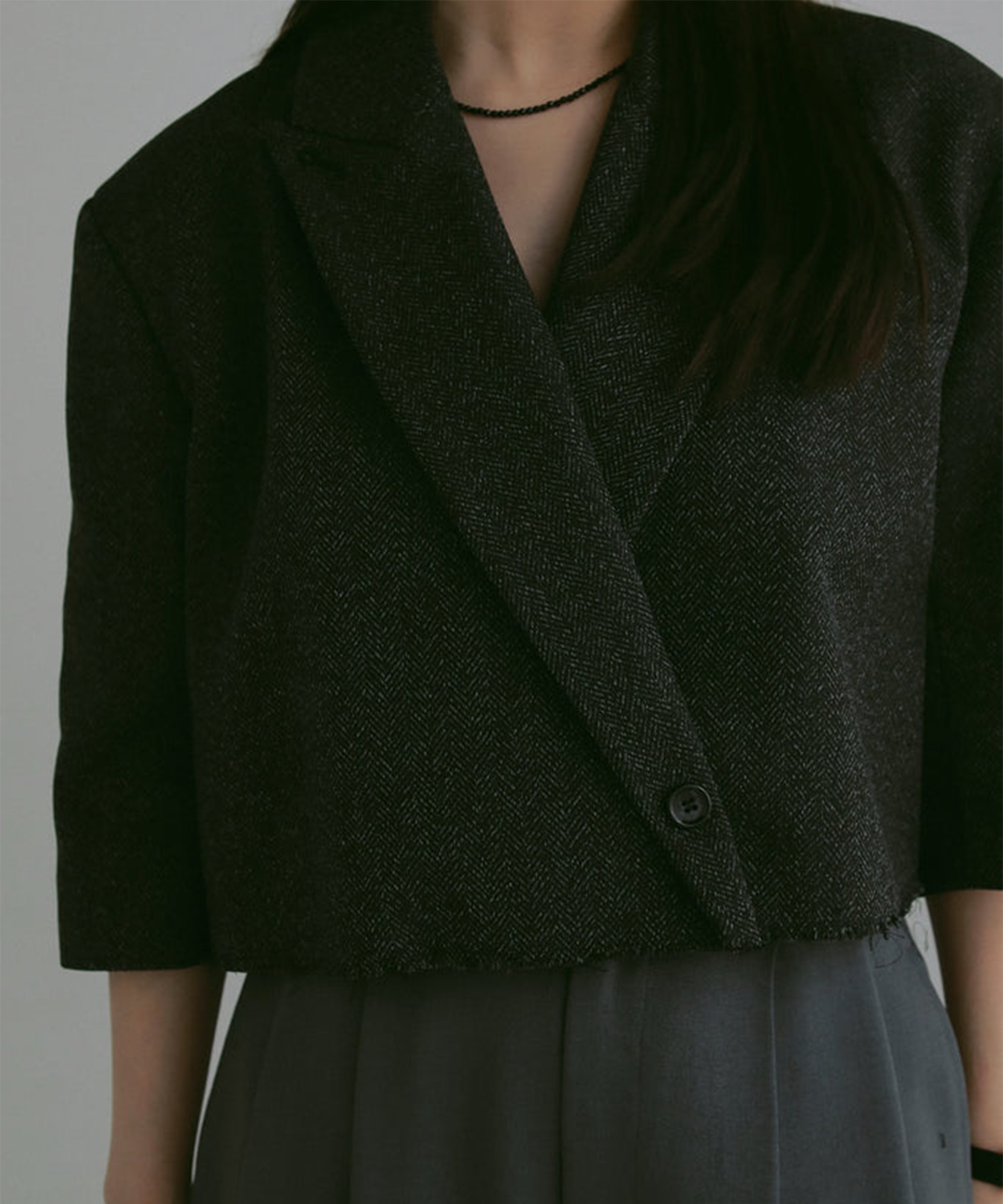 cutoff cropped jacket Louren