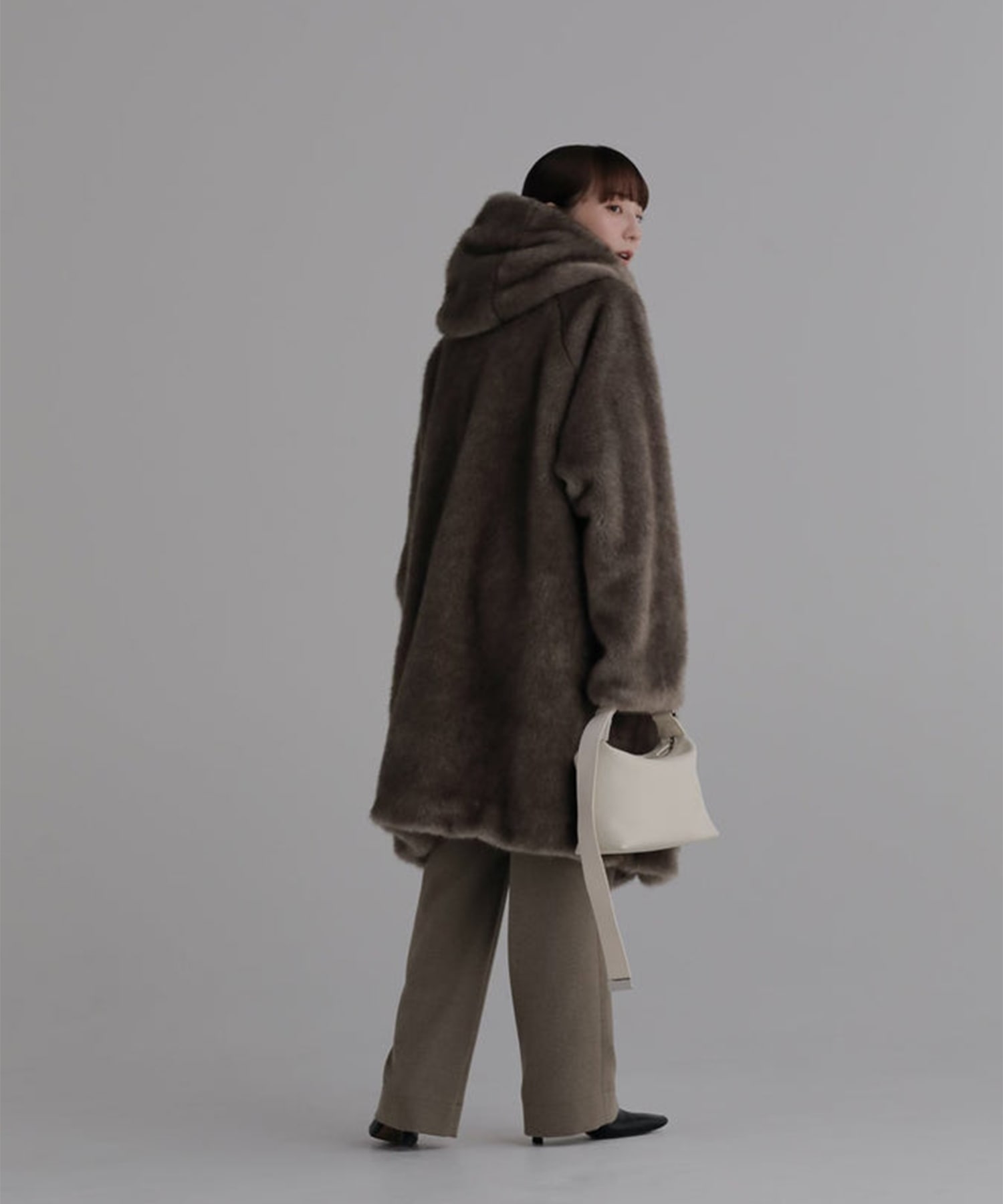 hoodie fur coat Louren