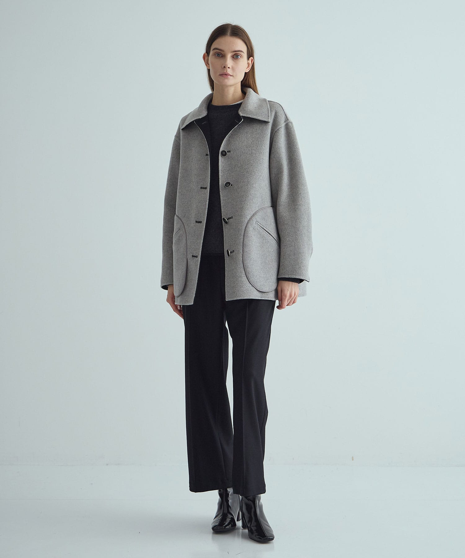 CASHMERE REVERSIBLE SHORT COAT THE TOKYO