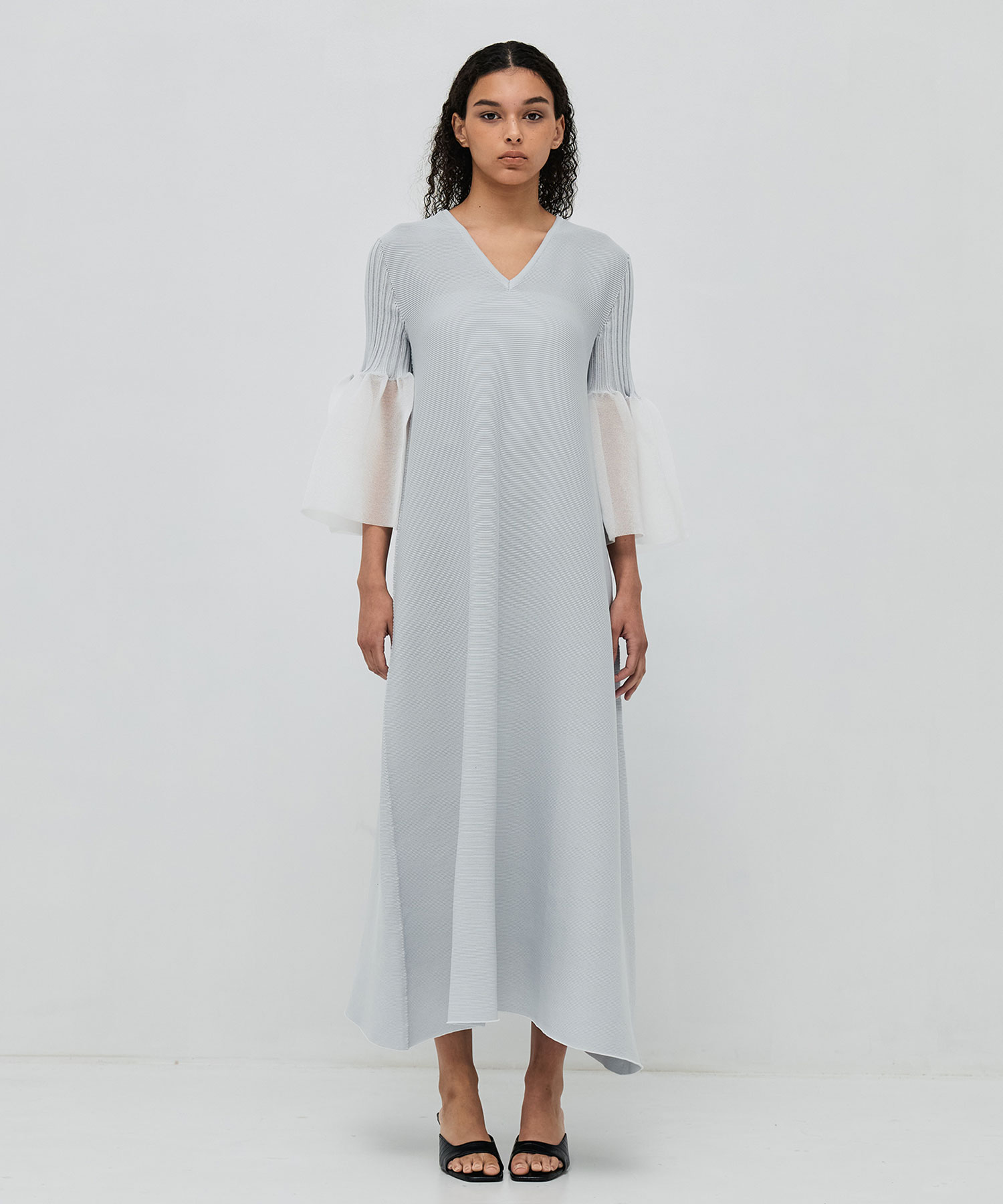 POTTERY LUCENT LONG BELL SLEEVE FLARE DRESS CFCL