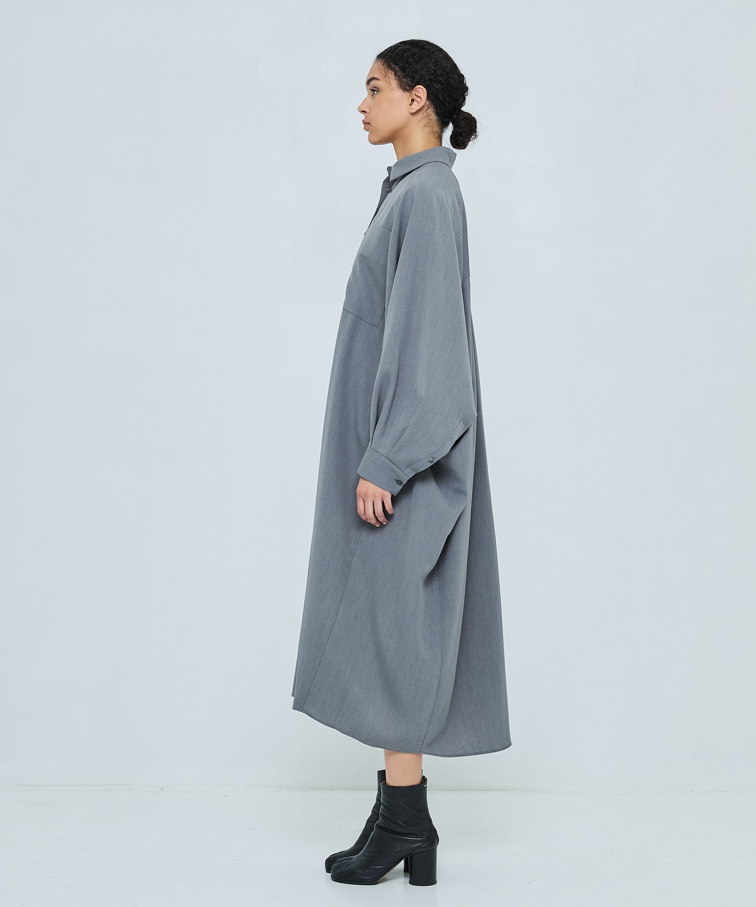 CIRCLE TUCK DRESS ENFOLD