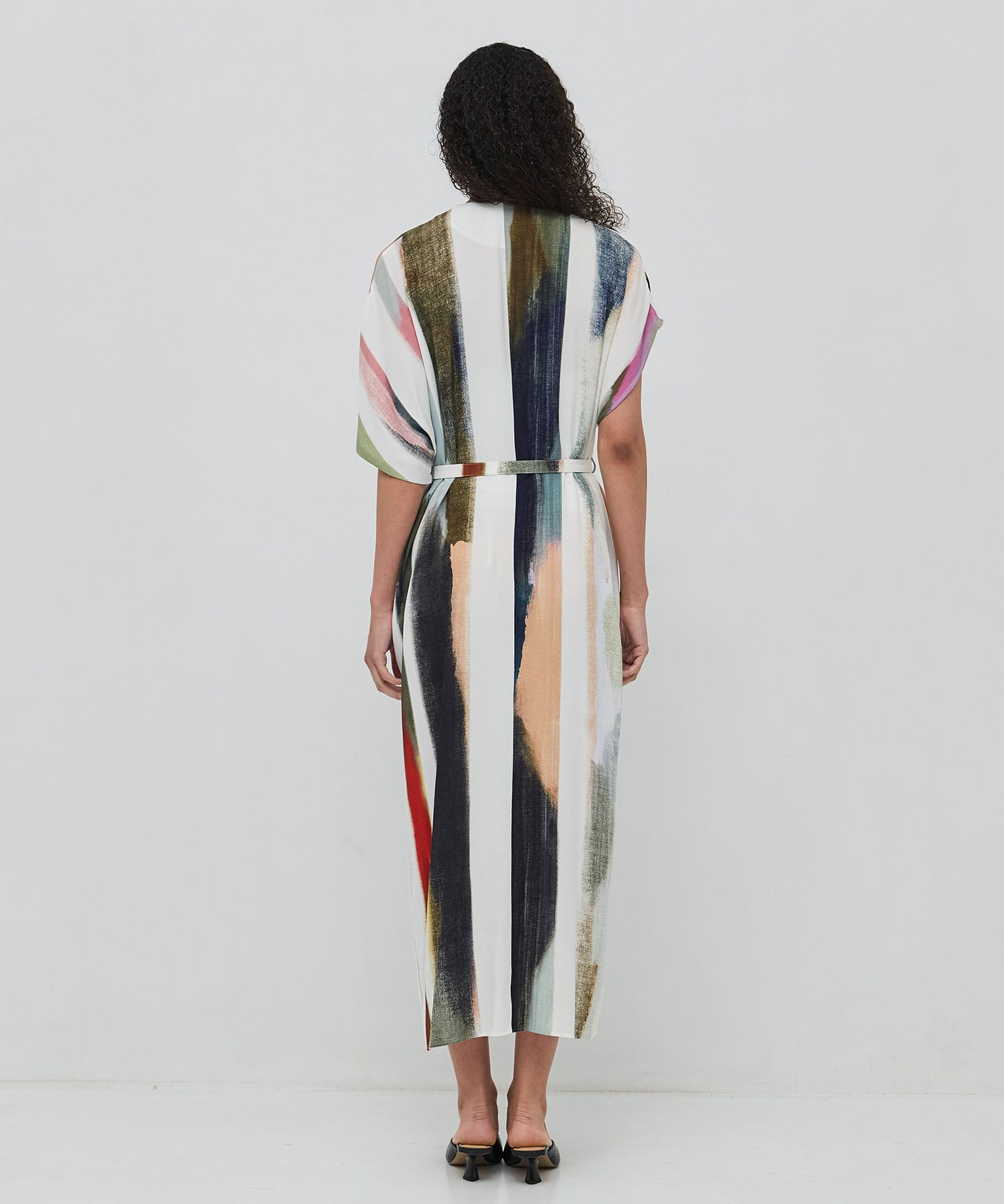 Empty stripe dress WH AKIRANAKA