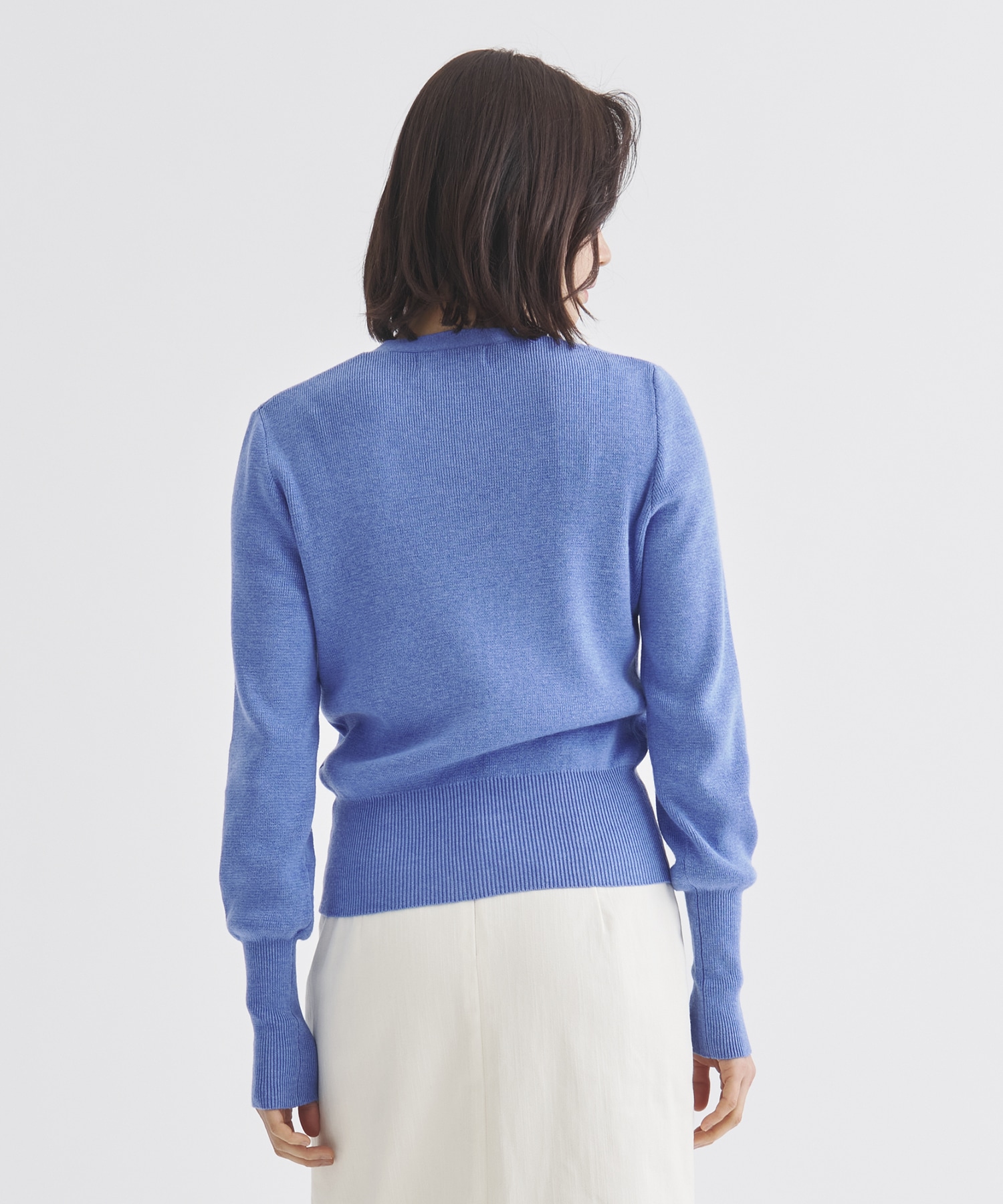 【WEB限定】Vneck knit compact cardigan Louren