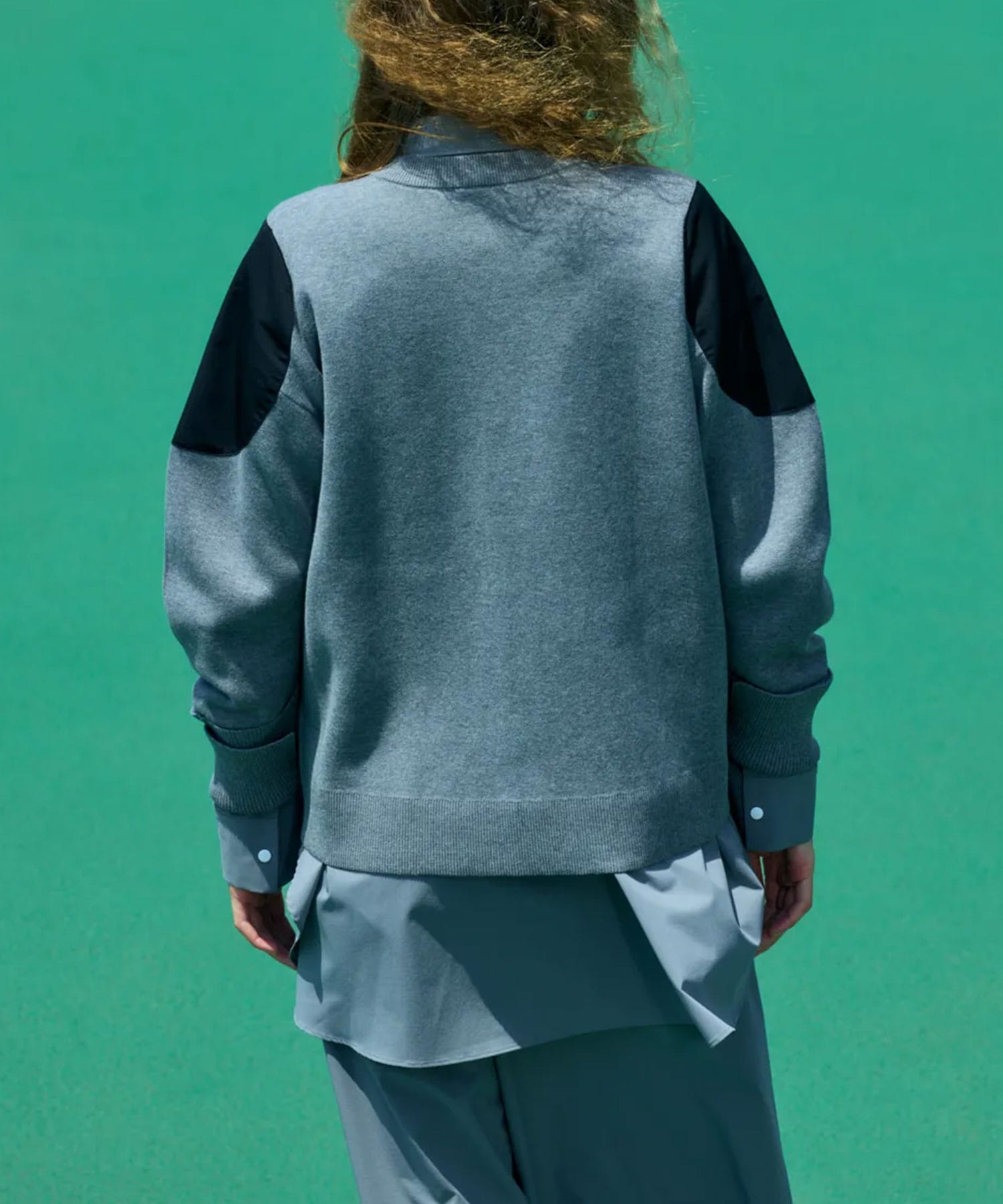 shoulder patch cardigan nagonstans