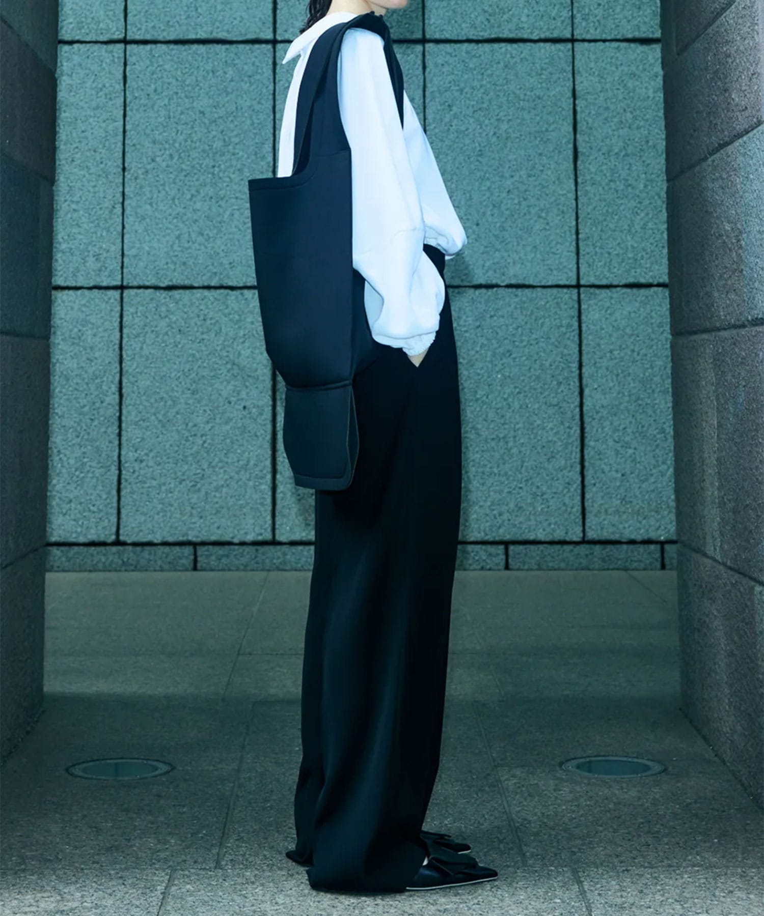 CENTER-PRESS STRAIGHT-PANTS ENFOLD