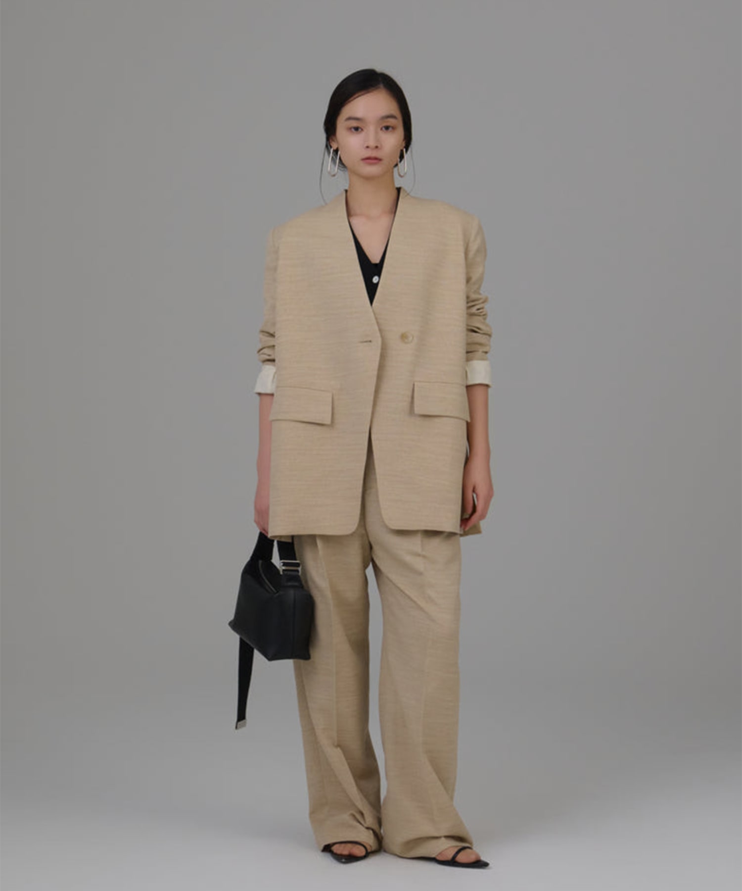 【WEB限定】medium width pants Louren