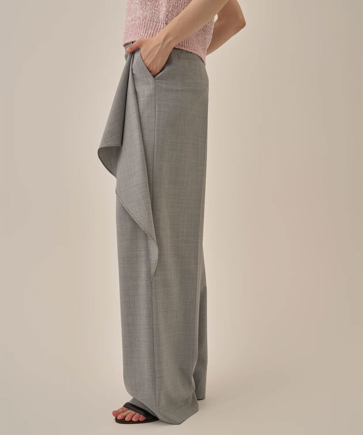 Ellen drape panel pants GY AKIRANAKA