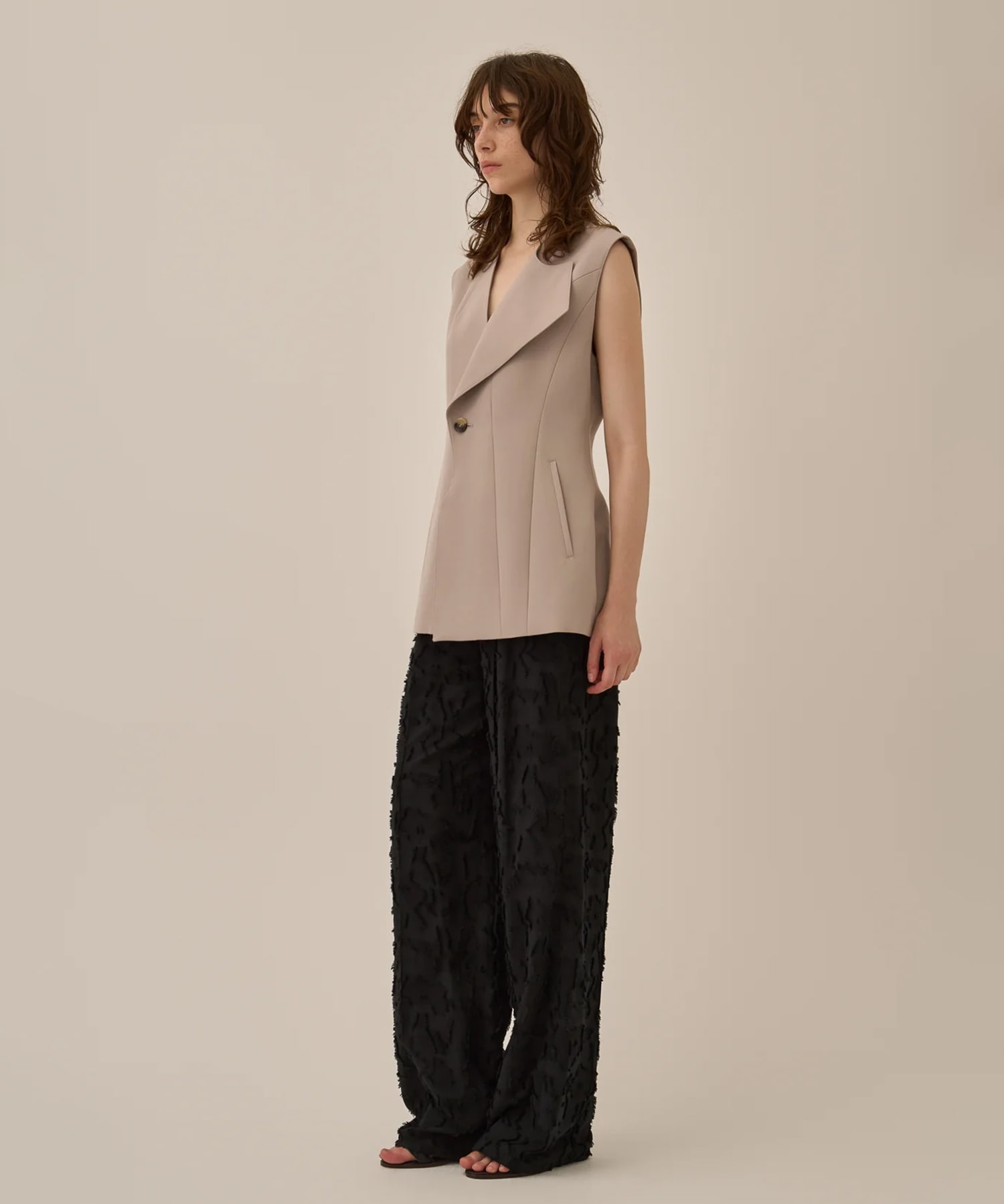 Block flower pants BL AKIRANAKA