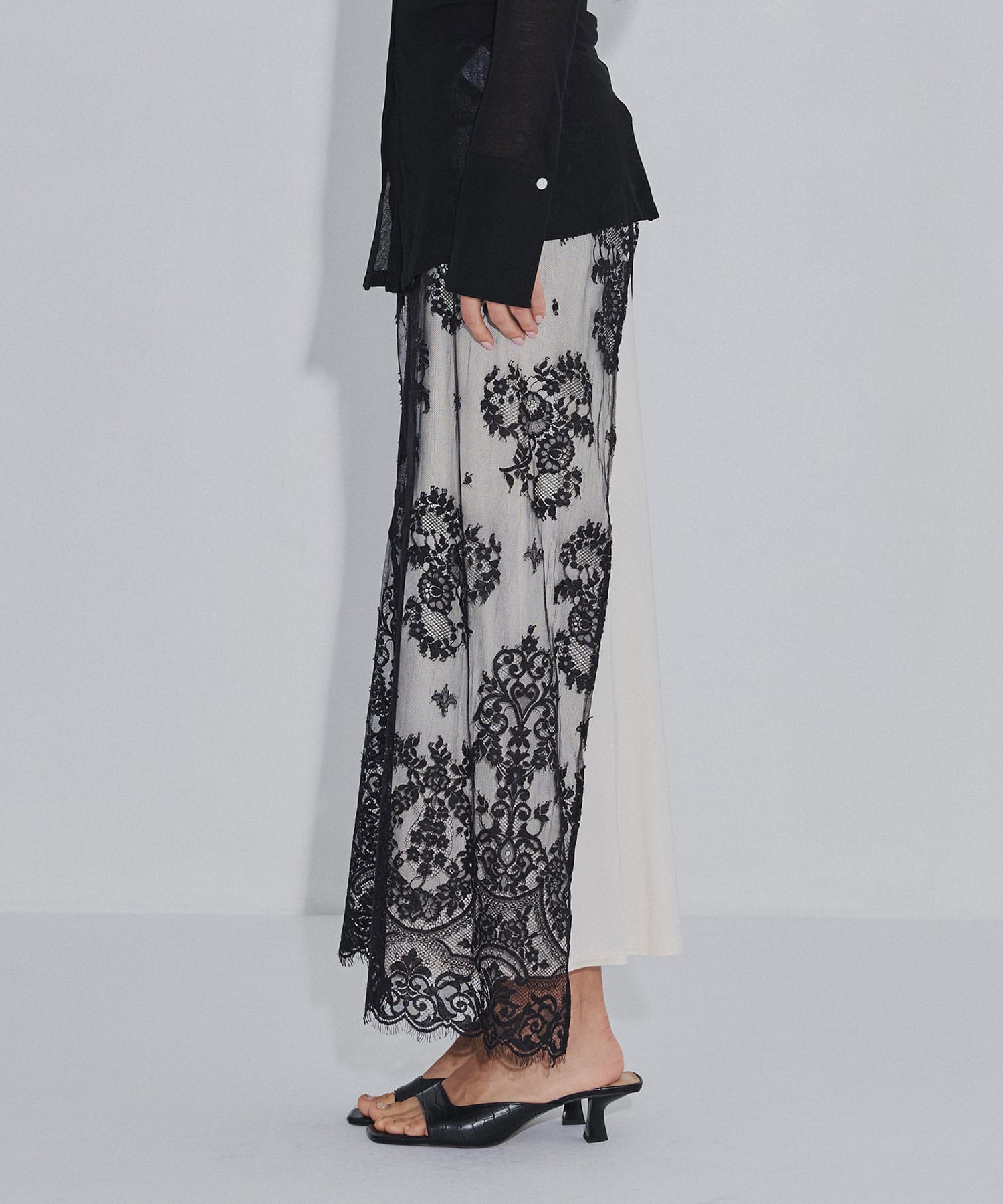 EMBROIDERED LACE SKIRT FETICO
