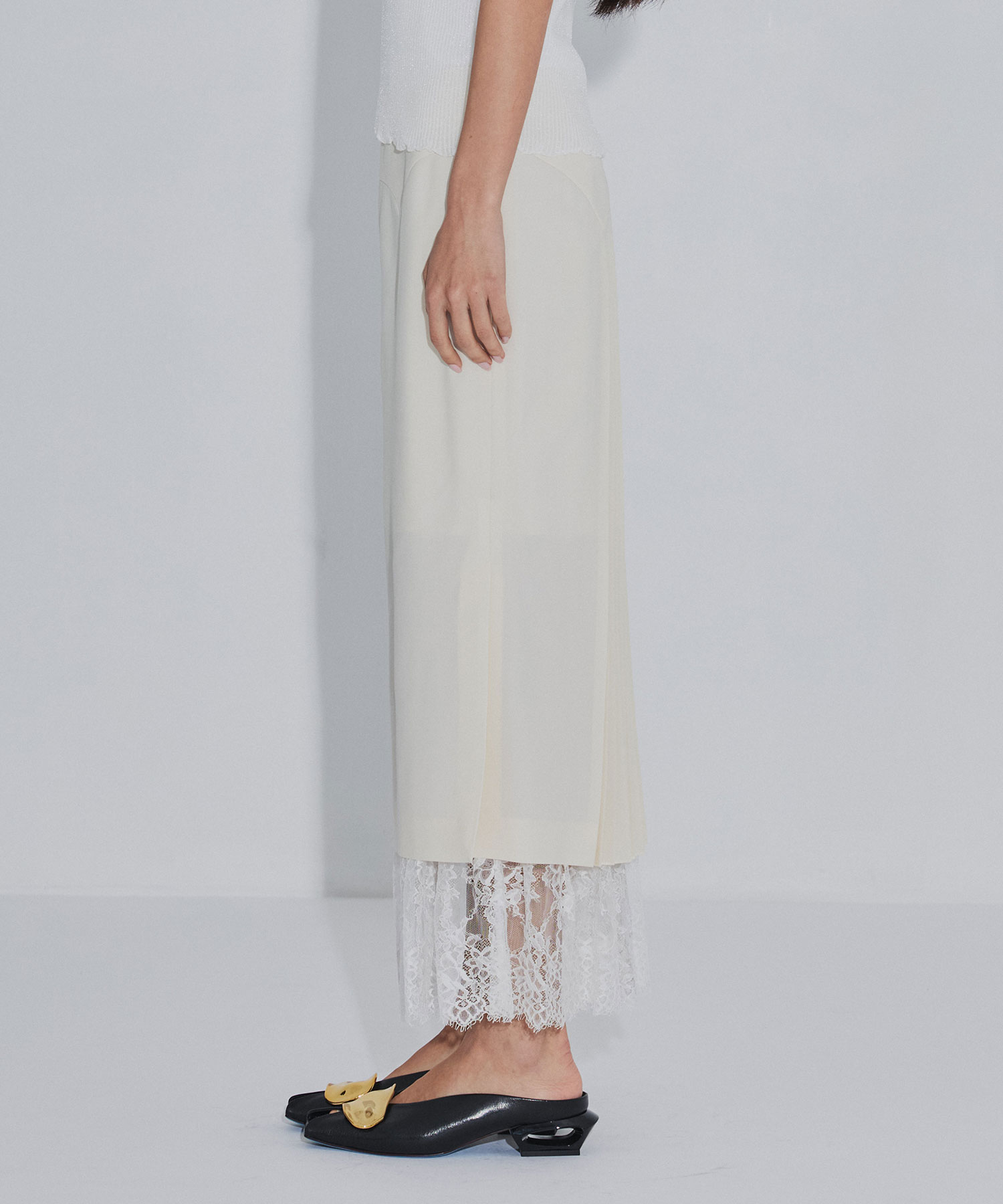 PLEATED PANELED SKIRT FETICO