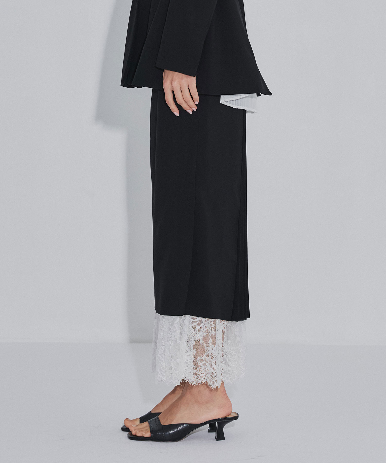 PLEATED PANELED SKIRT FETICO