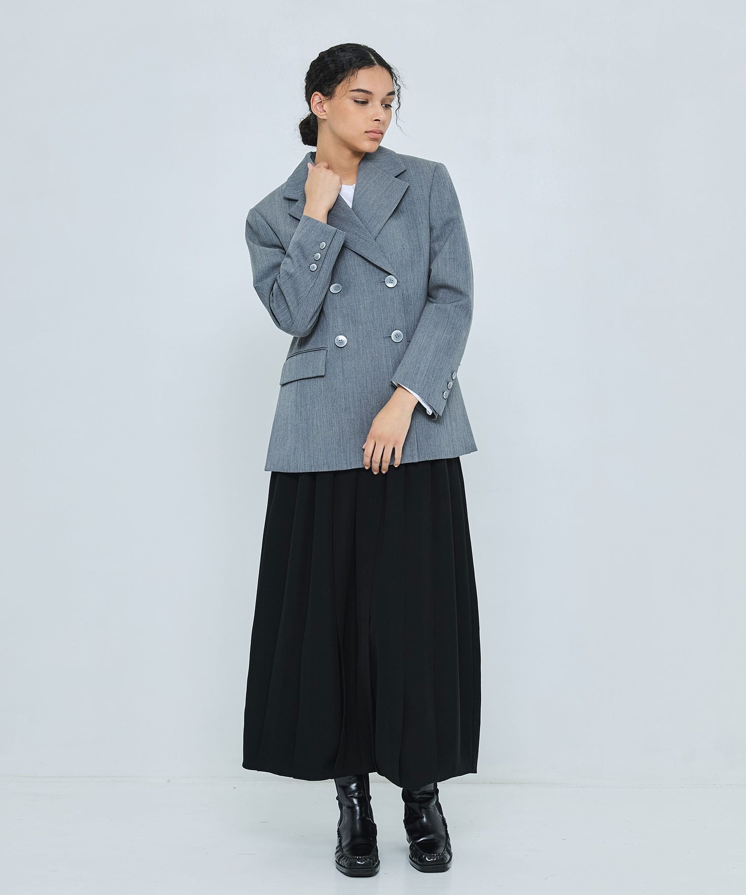 WIDE-SHOULDER DOUBLE JACKET ENFOLD