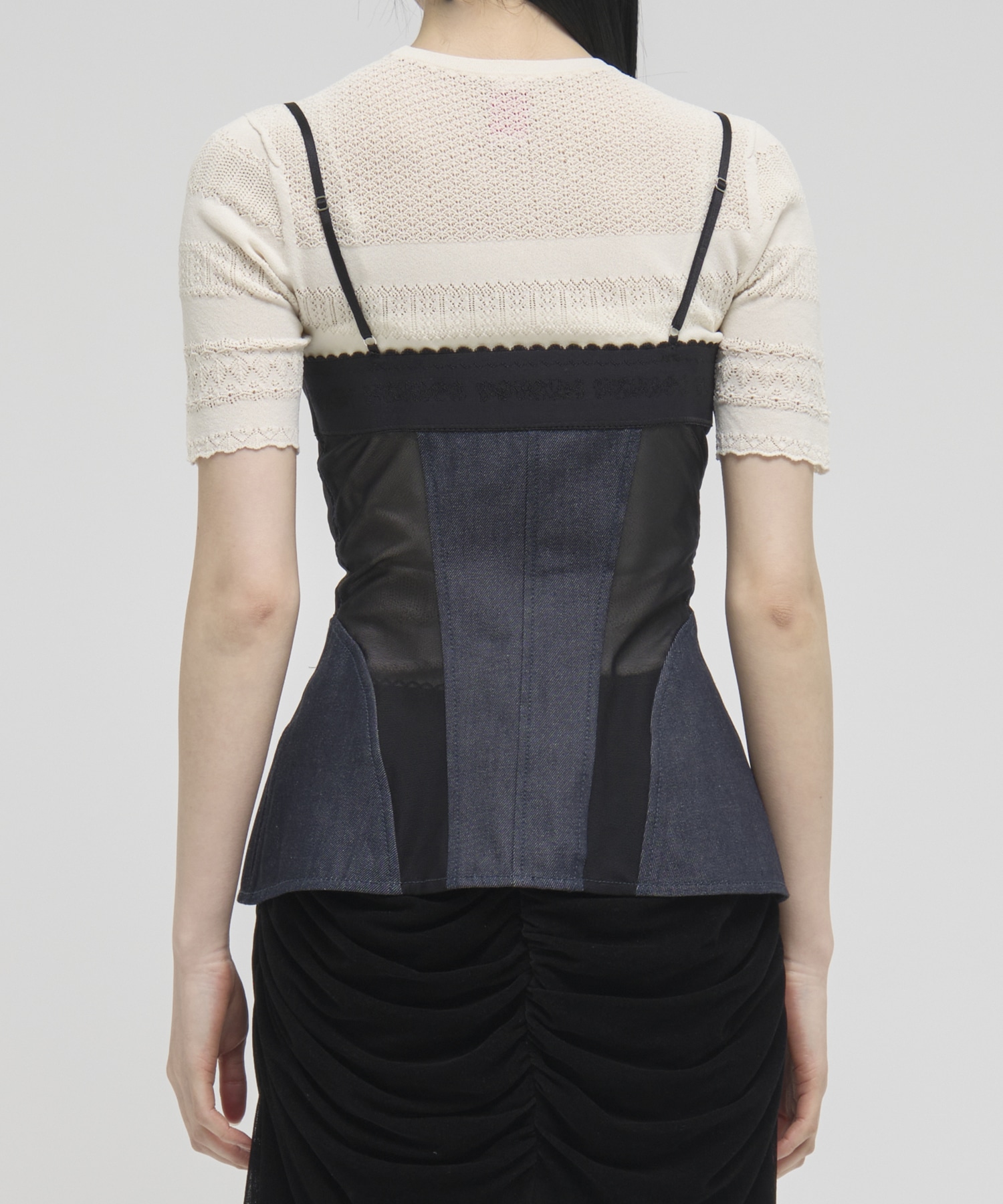 ORGANIC COTTON DENIM BUSTIER FETICO