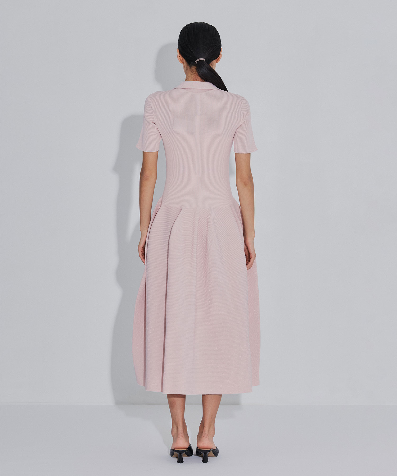 POTTERY GLITTER SHORT SLEEVE POLO DRESS CFCL