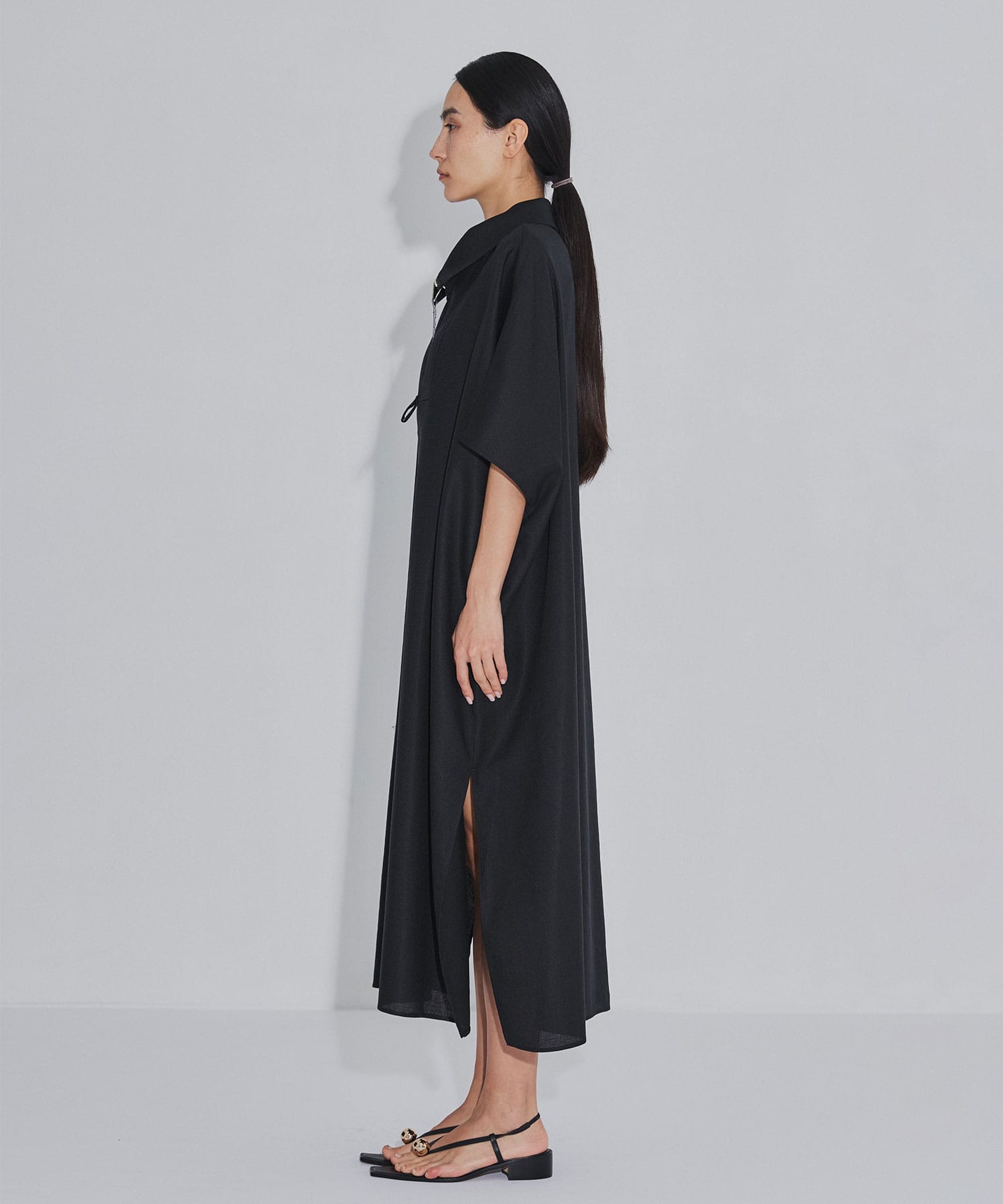 Y ITEM NAME COMPOSITION RERACS HIGH NECK ZIP UP DRESS THE RERACS