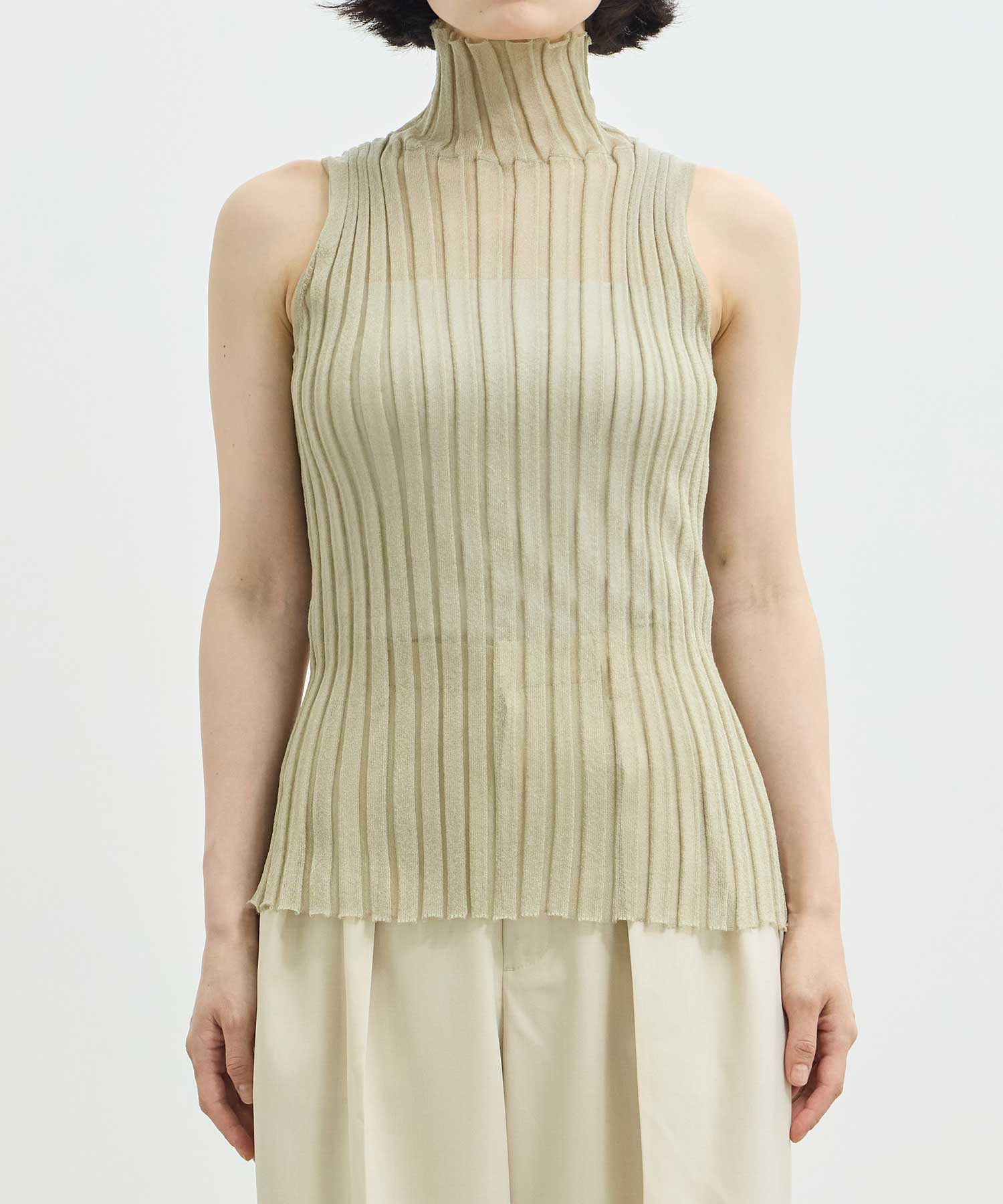 sheer turtleneck tops Louren