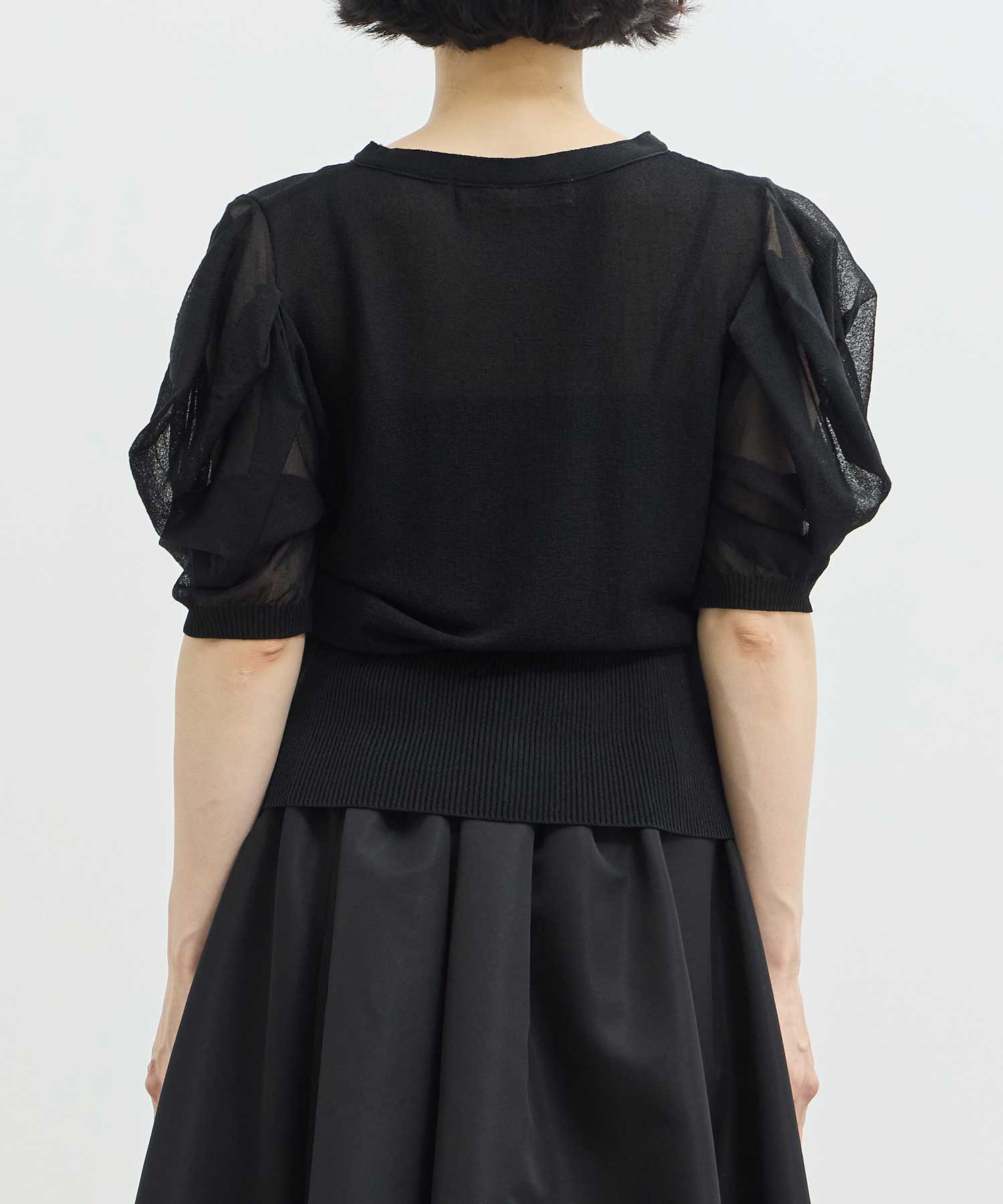 Harf Sleeve Lace Knit Cardigan THE TOKYO