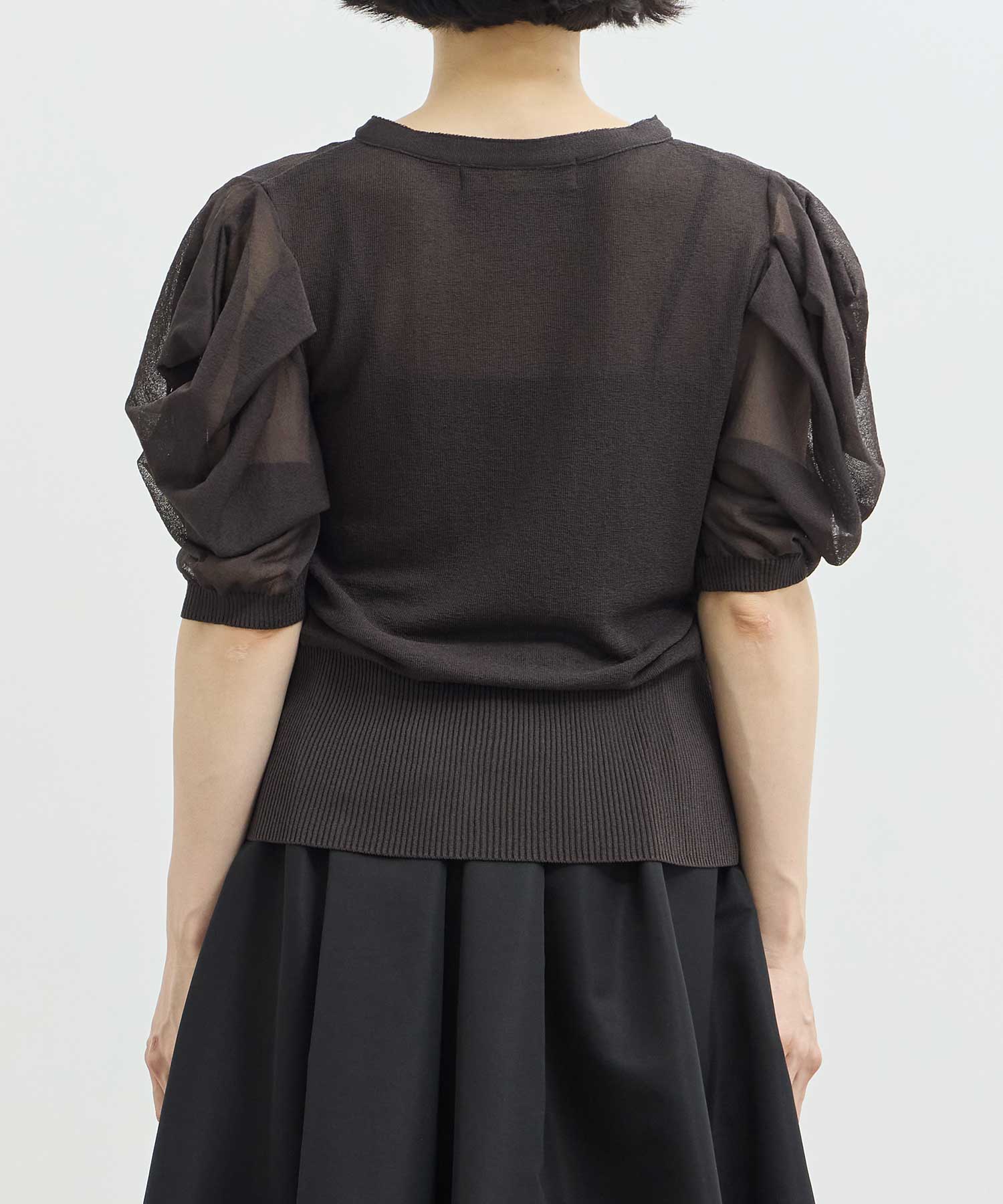 Harf Sleeve Lace Knit Cardigan THE TOKYO