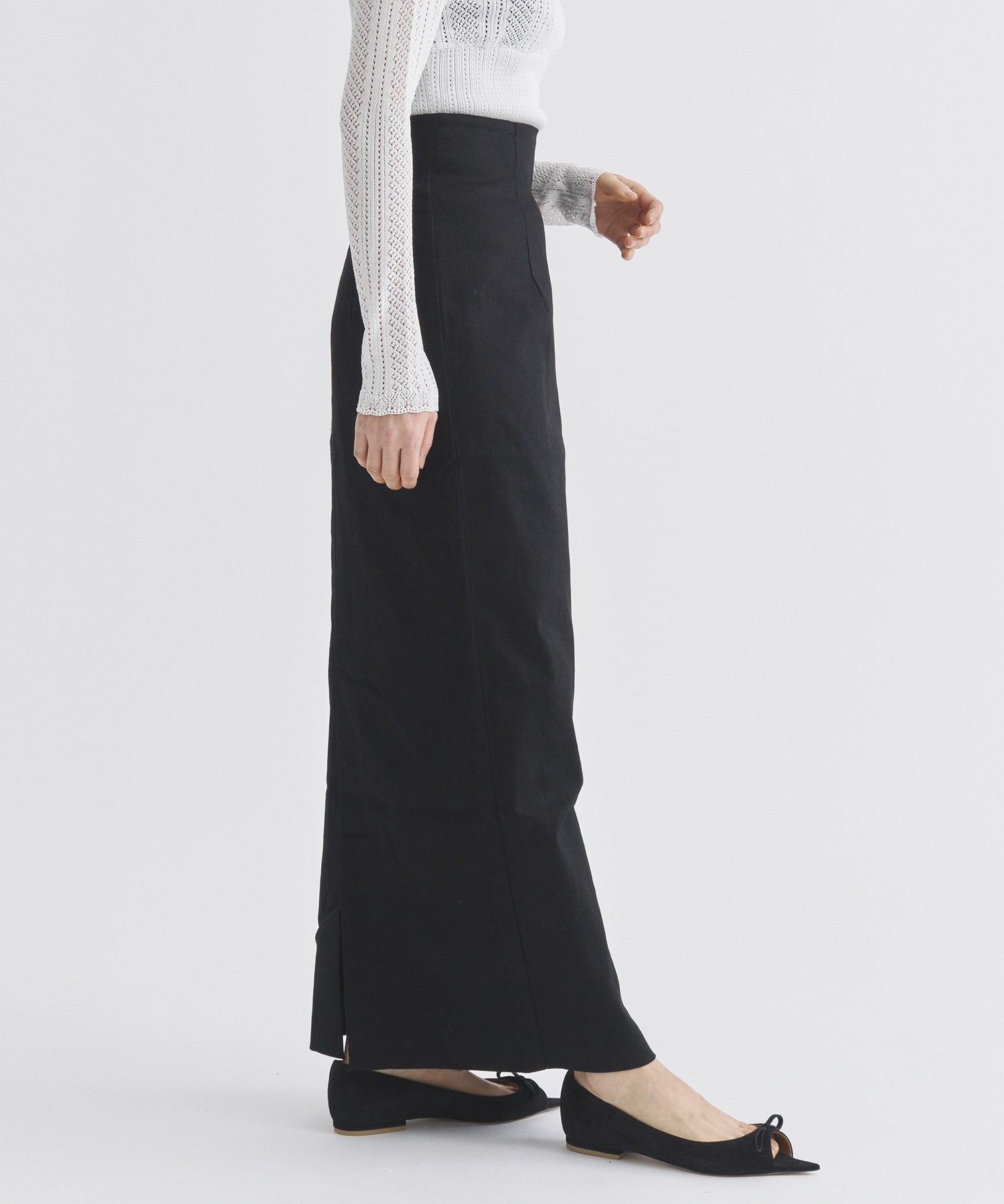 【WEB限定】highwaist pencil skirt Louren