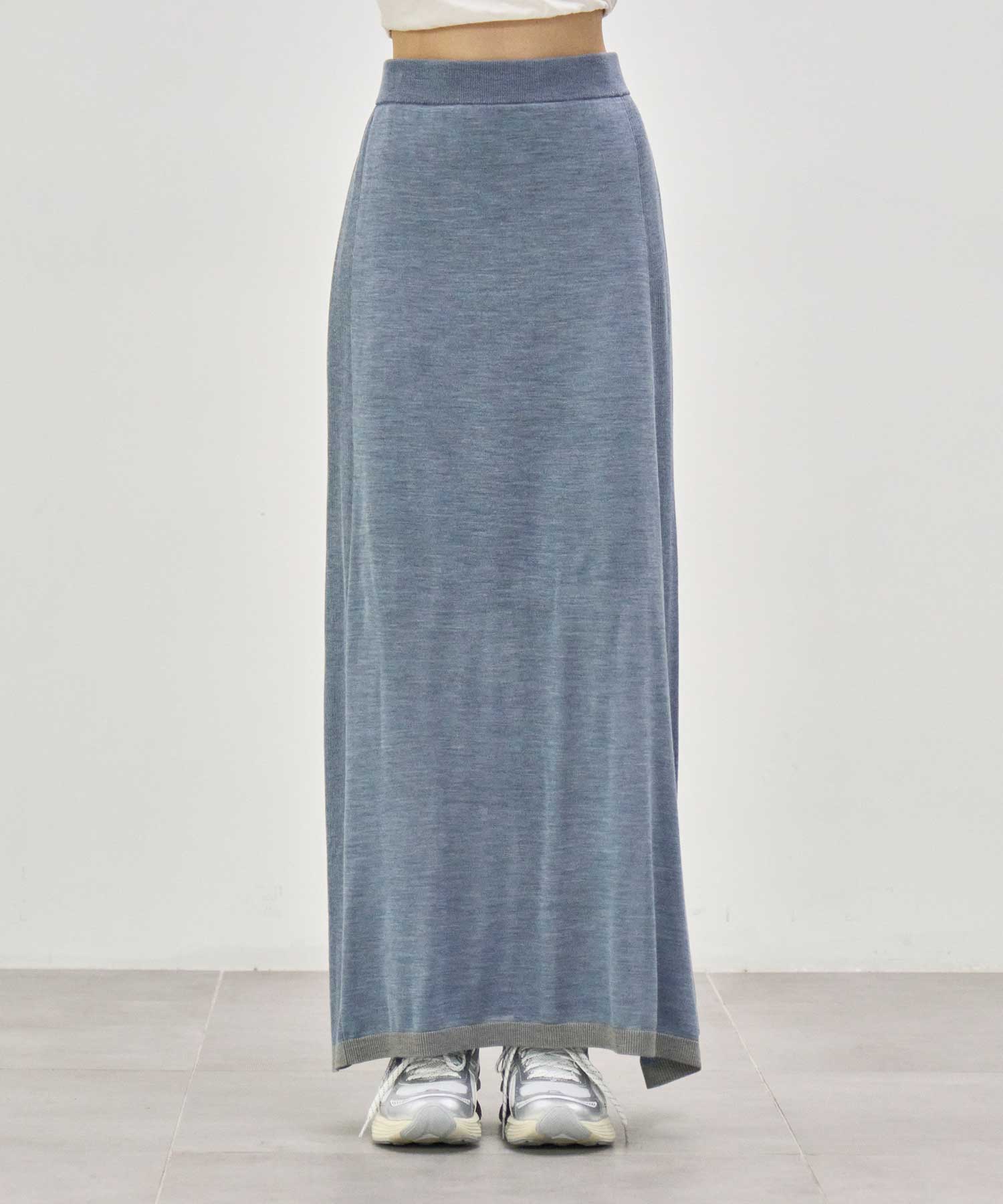 別注 Washable Silk Pencil Skirt CINOH