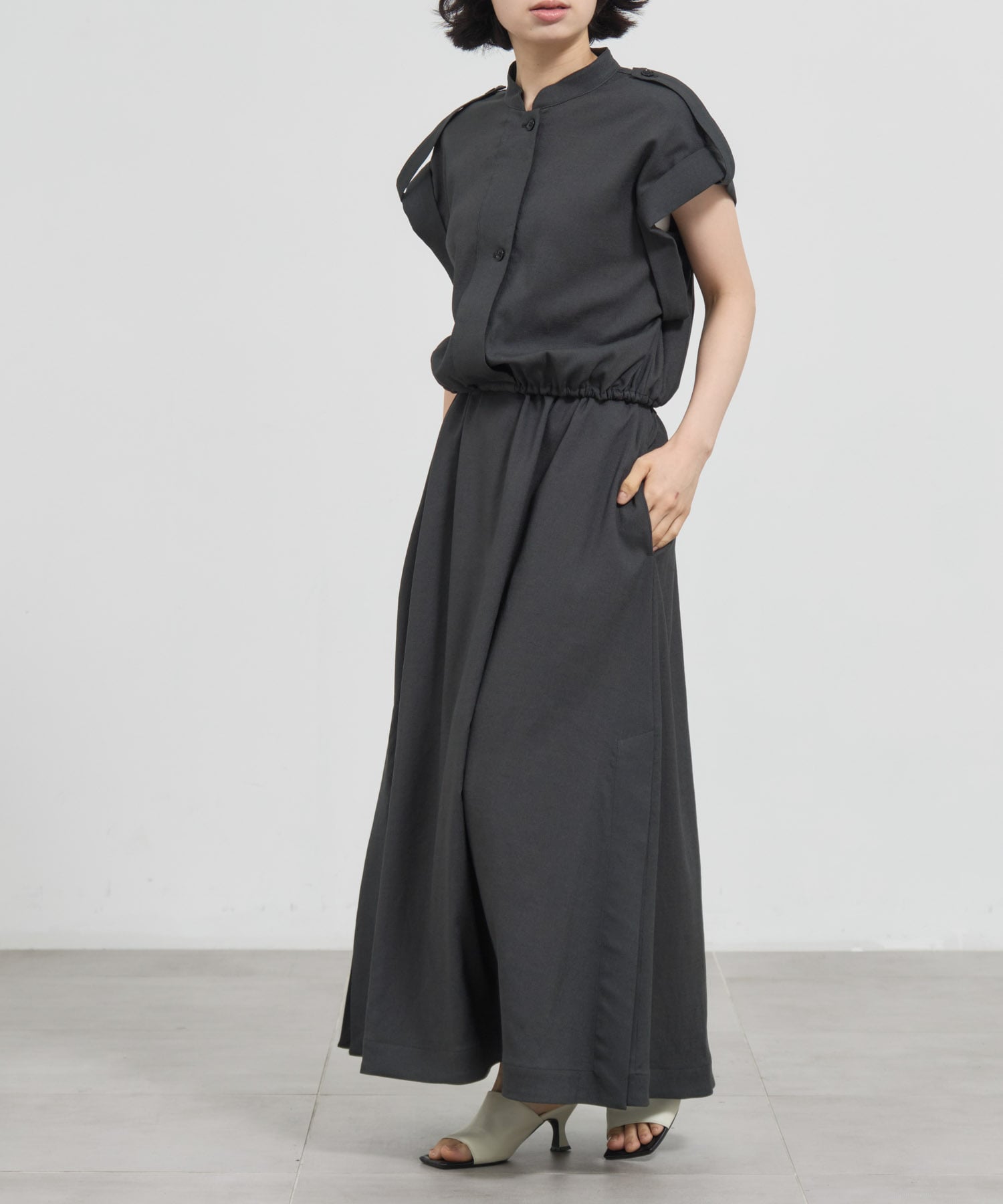 Waist Gather Flare Skirt THE TOKYO