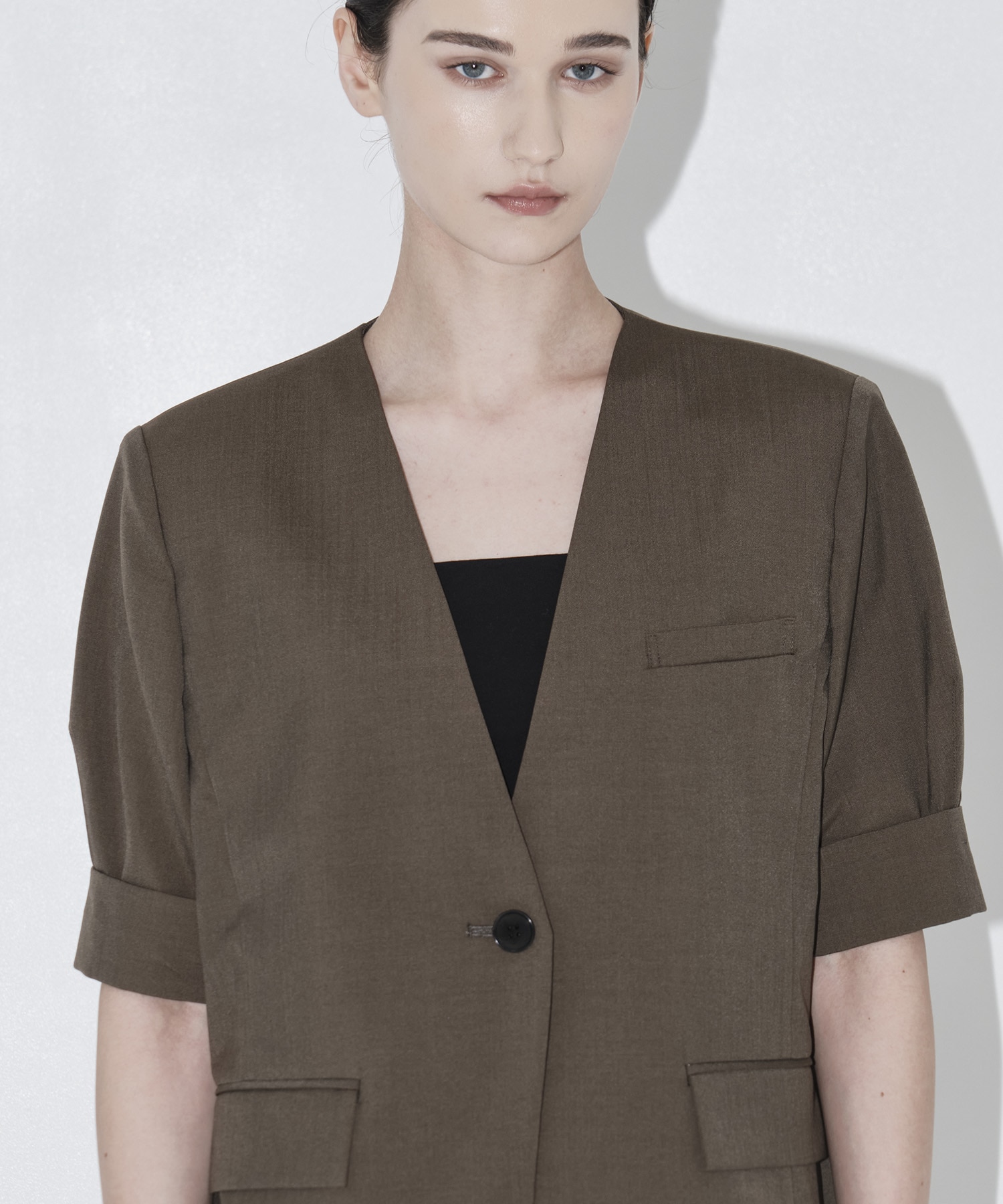 Half Sleeve Collarless Jacket THE TOKYO