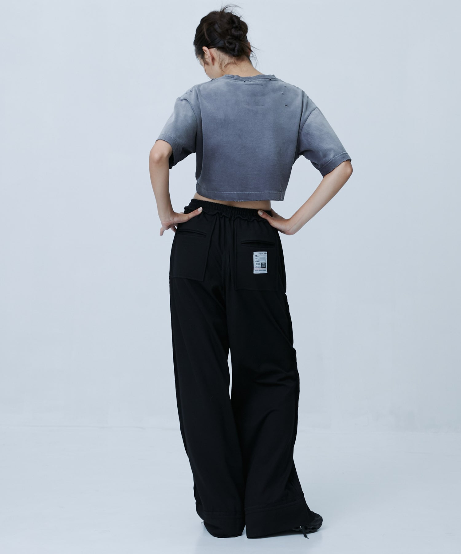 SUN FADED CROPPED TEE Maison MIHARA YASUHIRO