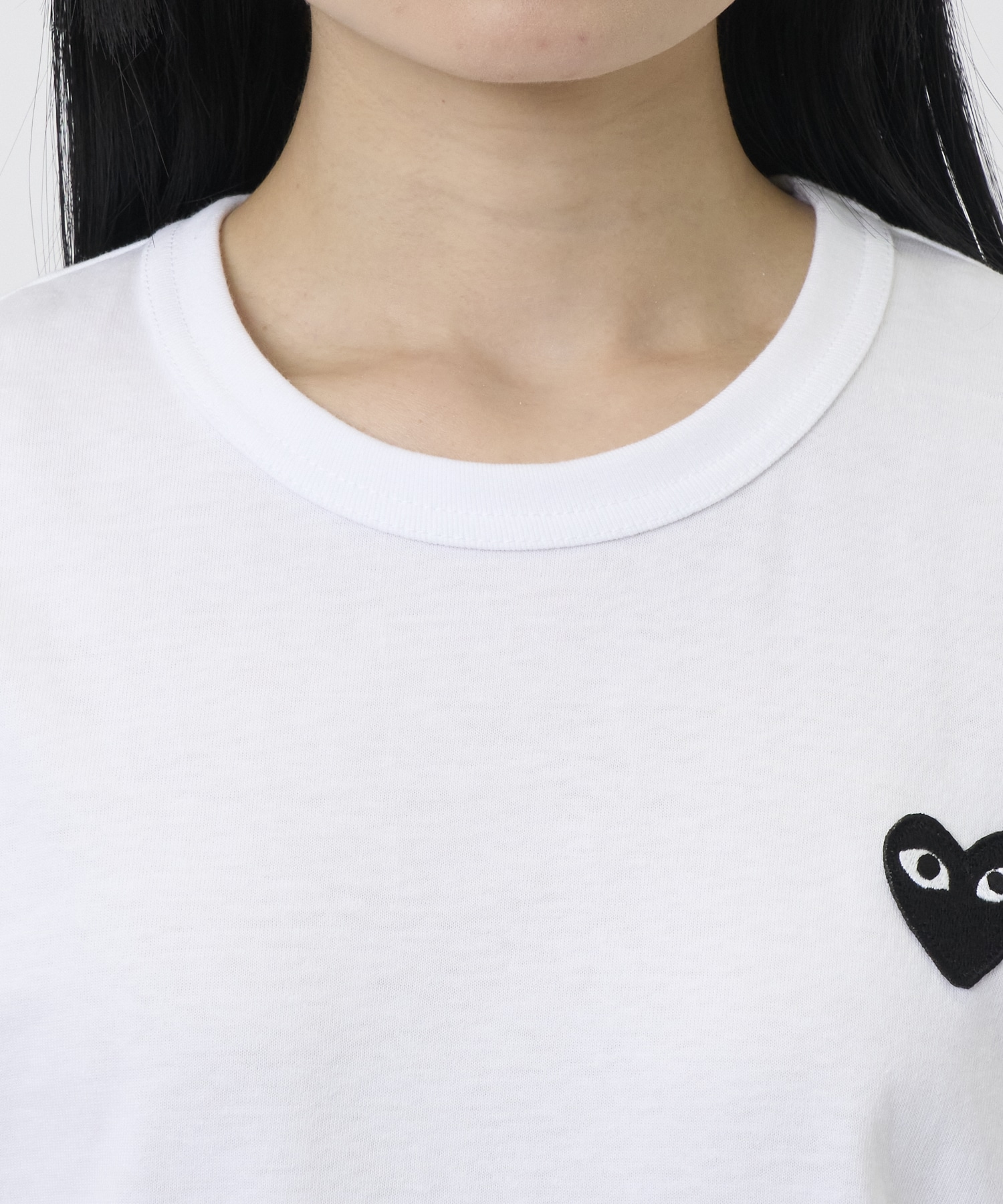 T-SHIRT BLACK BLACK HEART PLAY Comme des Garcons