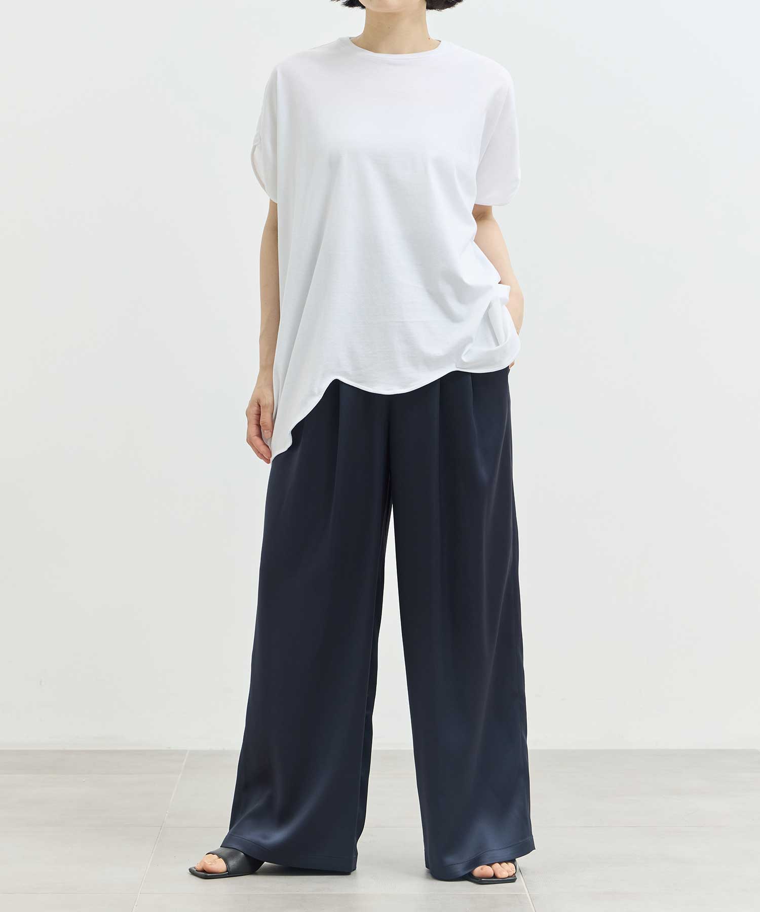 SCALLOP WIDE T-SHIRT ENFOLD