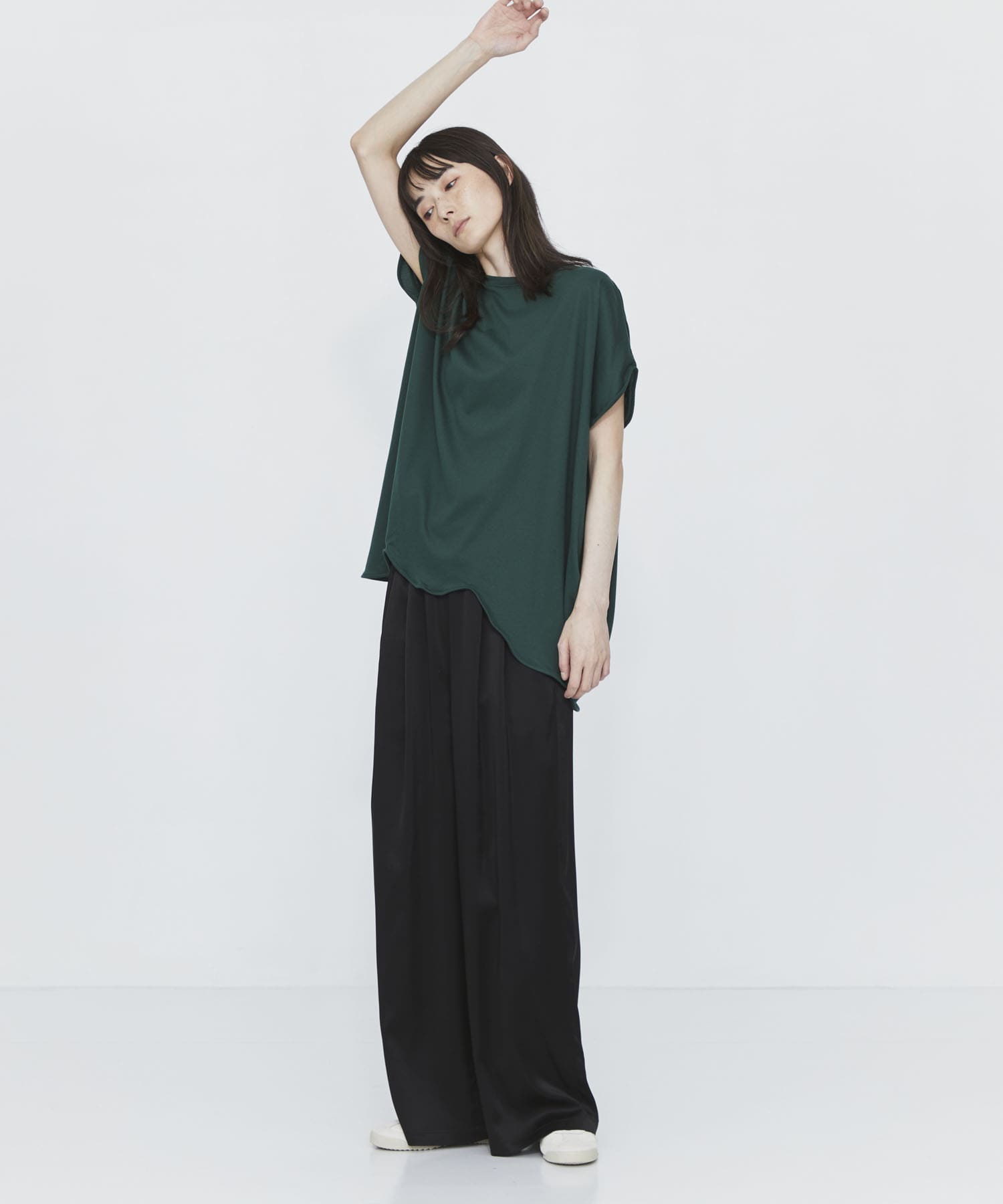 SCALLOP WIDE T-SHIRT ENFOLD