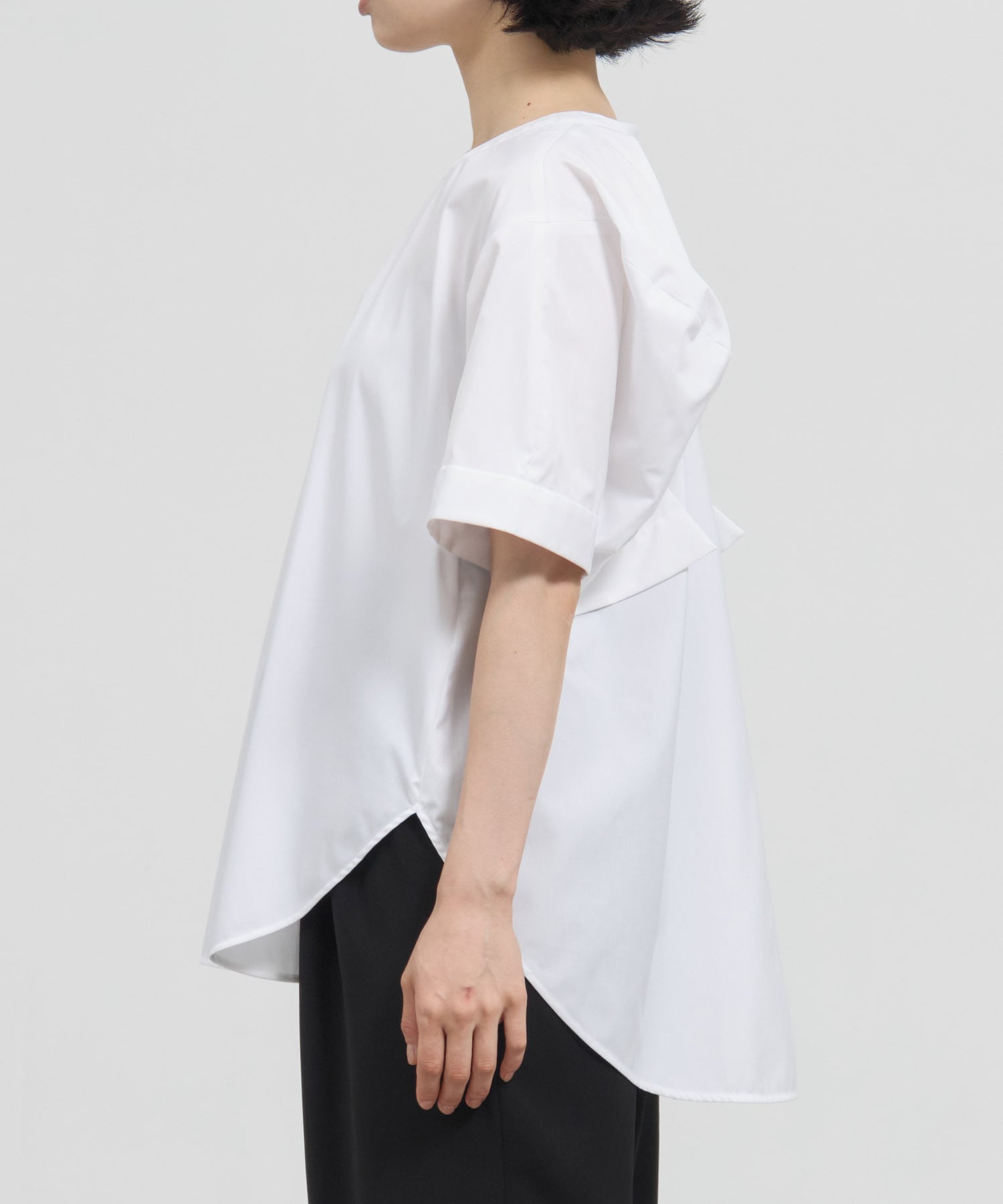 enfold ワイドアームプルオーバー　38 ホワイト　レディース WING-SLEEVES PULLOVER(38 WHT): ENFOLD: WOMENS｜THE TOKYO