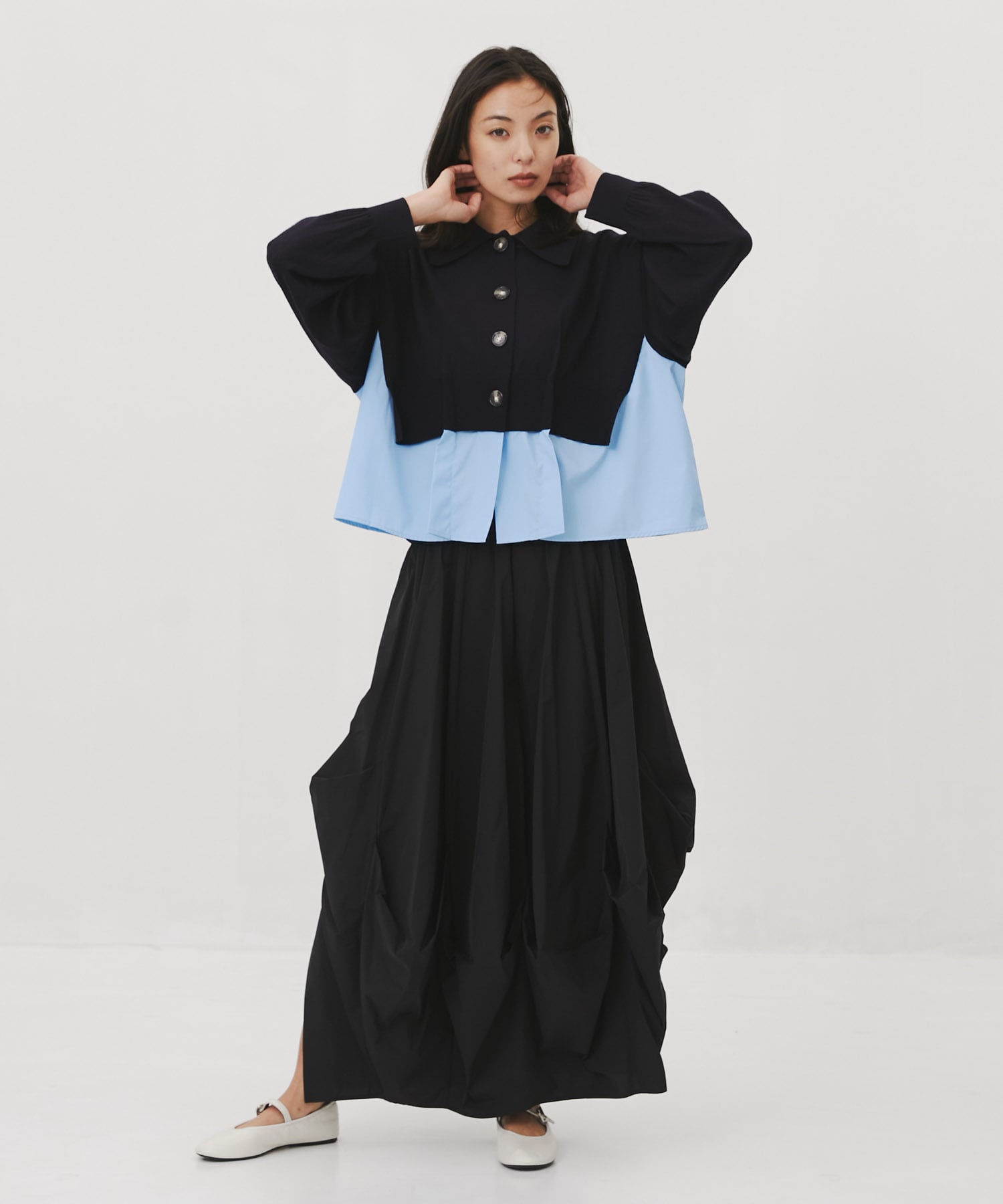 FAKE-LAYERED CARDIGAN｜ENFOLD（エンフォルド）正規取り扱い
