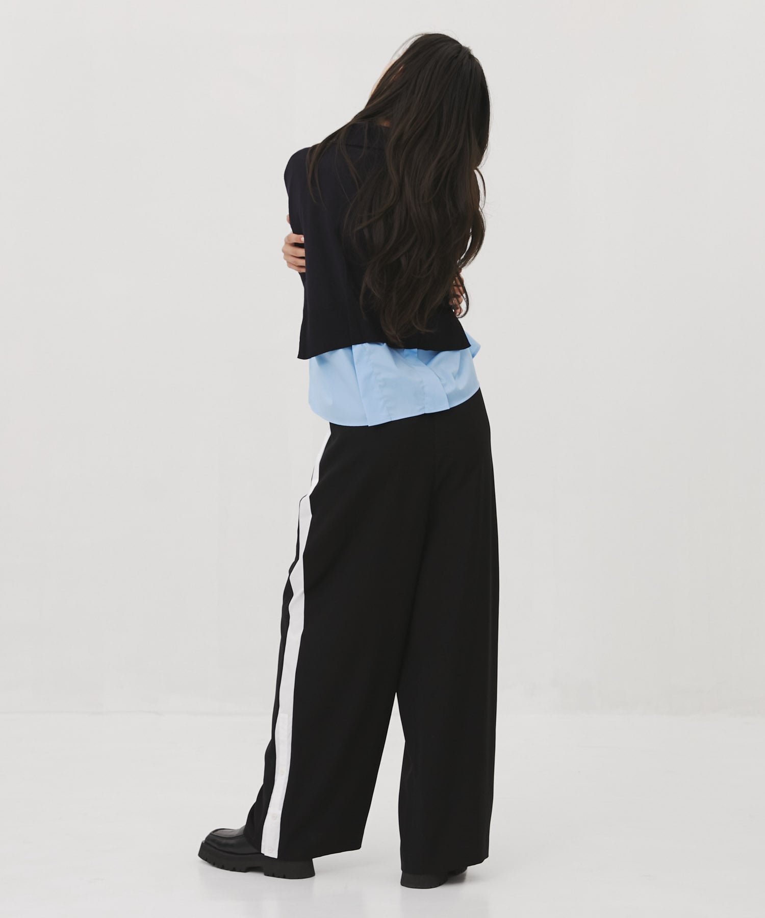 SHIRT-LAYERED WIDE-PANTS｜ENFOLD（エンフォルド）公式通販