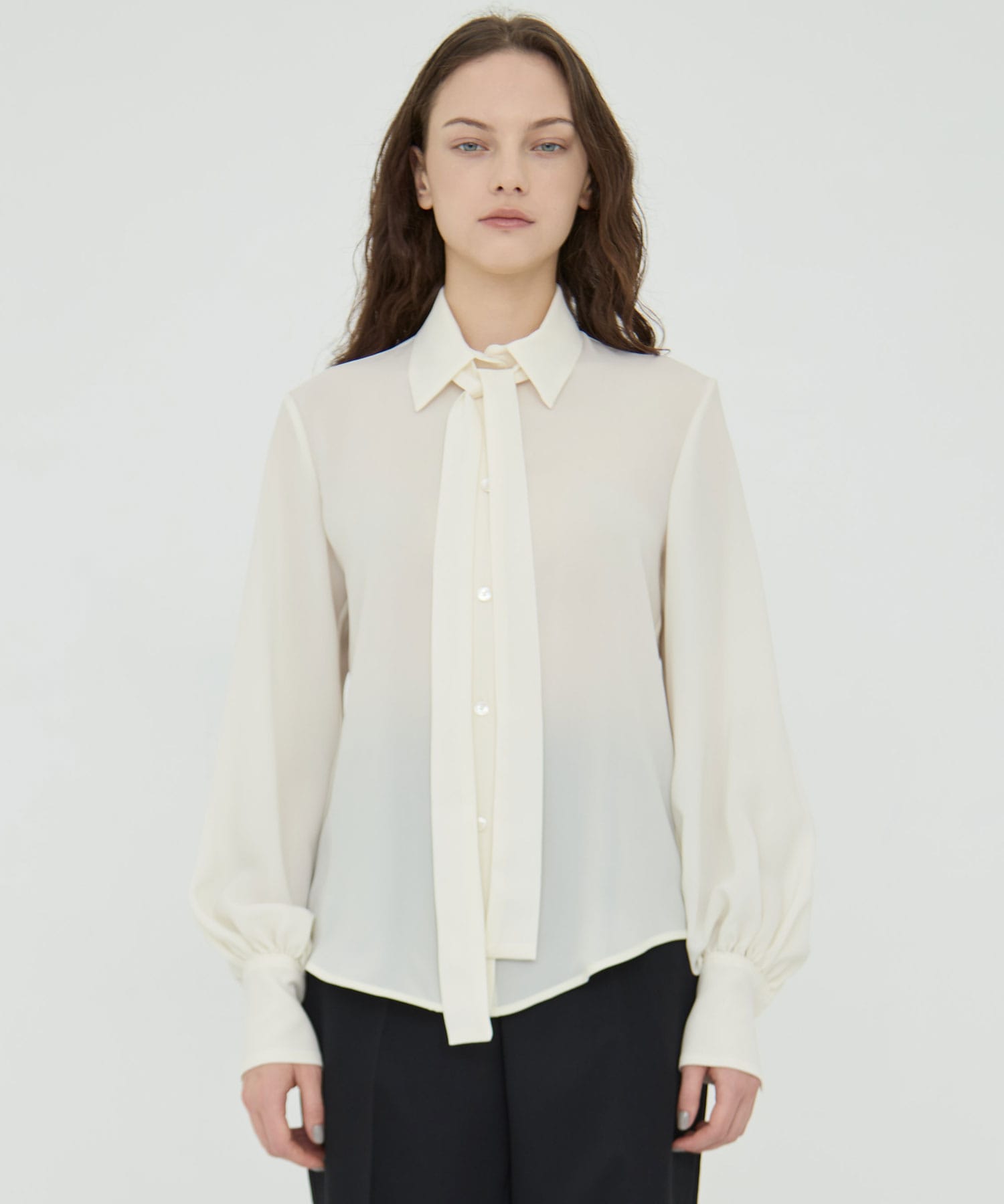 BLACK FORMAL BOWTIE SHIRT CINOH