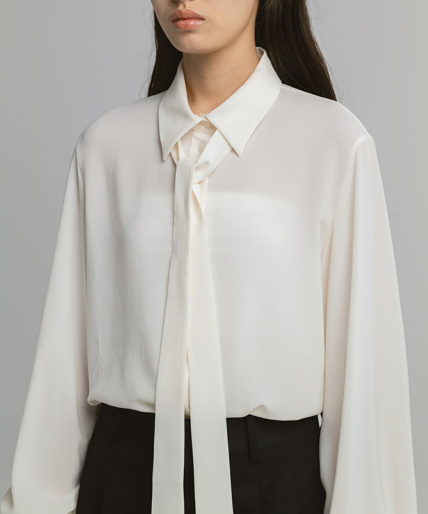 BLACK FORMAL BOWTIE SHIRT CINOH